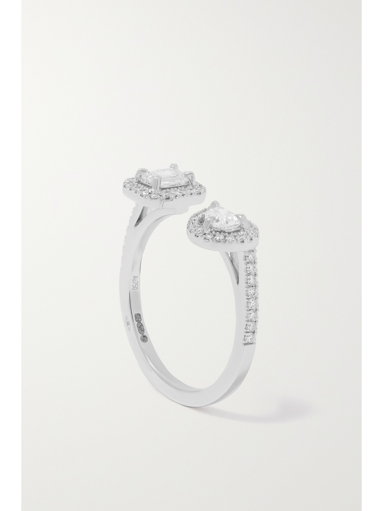 Messika My Twin Toi & Moi 18-karat White Gold Diamond Ring In Gold
