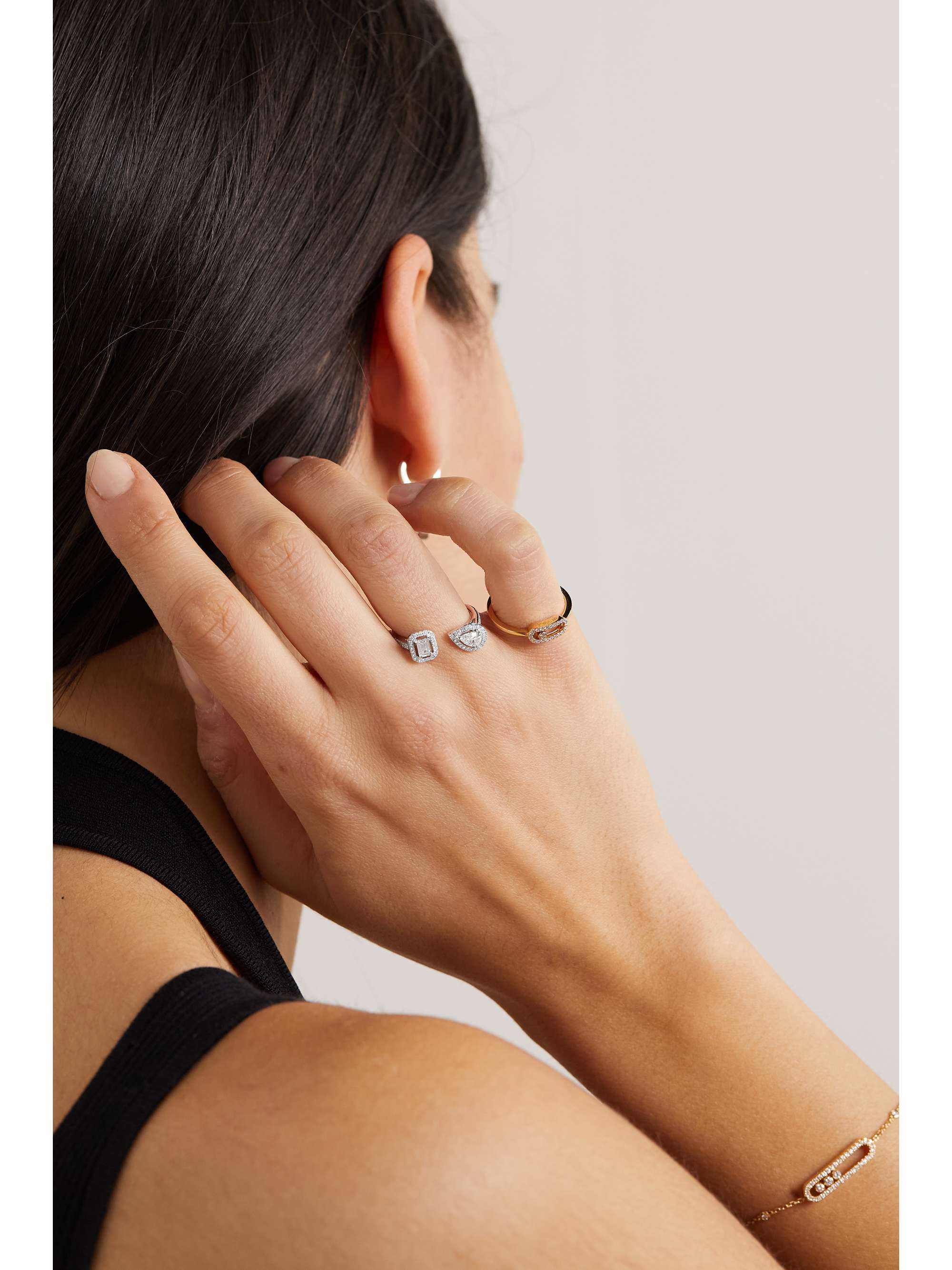 MESSIKA My Twin Toi & Moi 18-karat white gold diamond ring