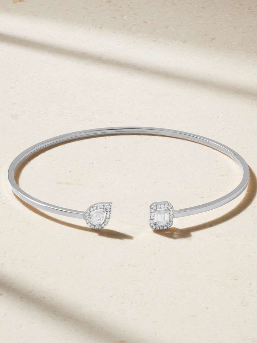 Messika y Twin Toi & oi 18-karat White  Diamond Cuff