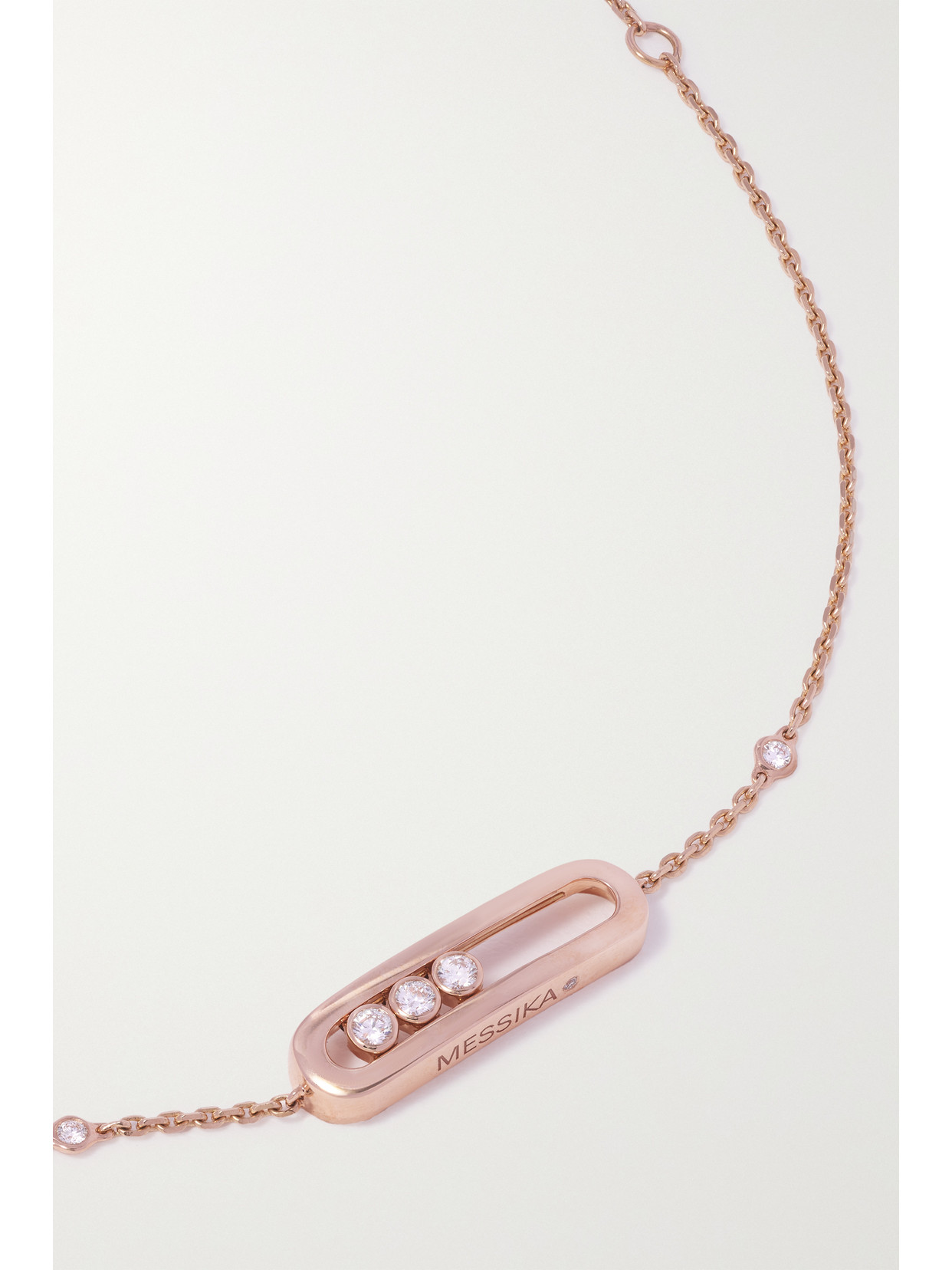 Messika Baby Move 18-karat Rose Gold Diamond Bracelet In Rose Gold