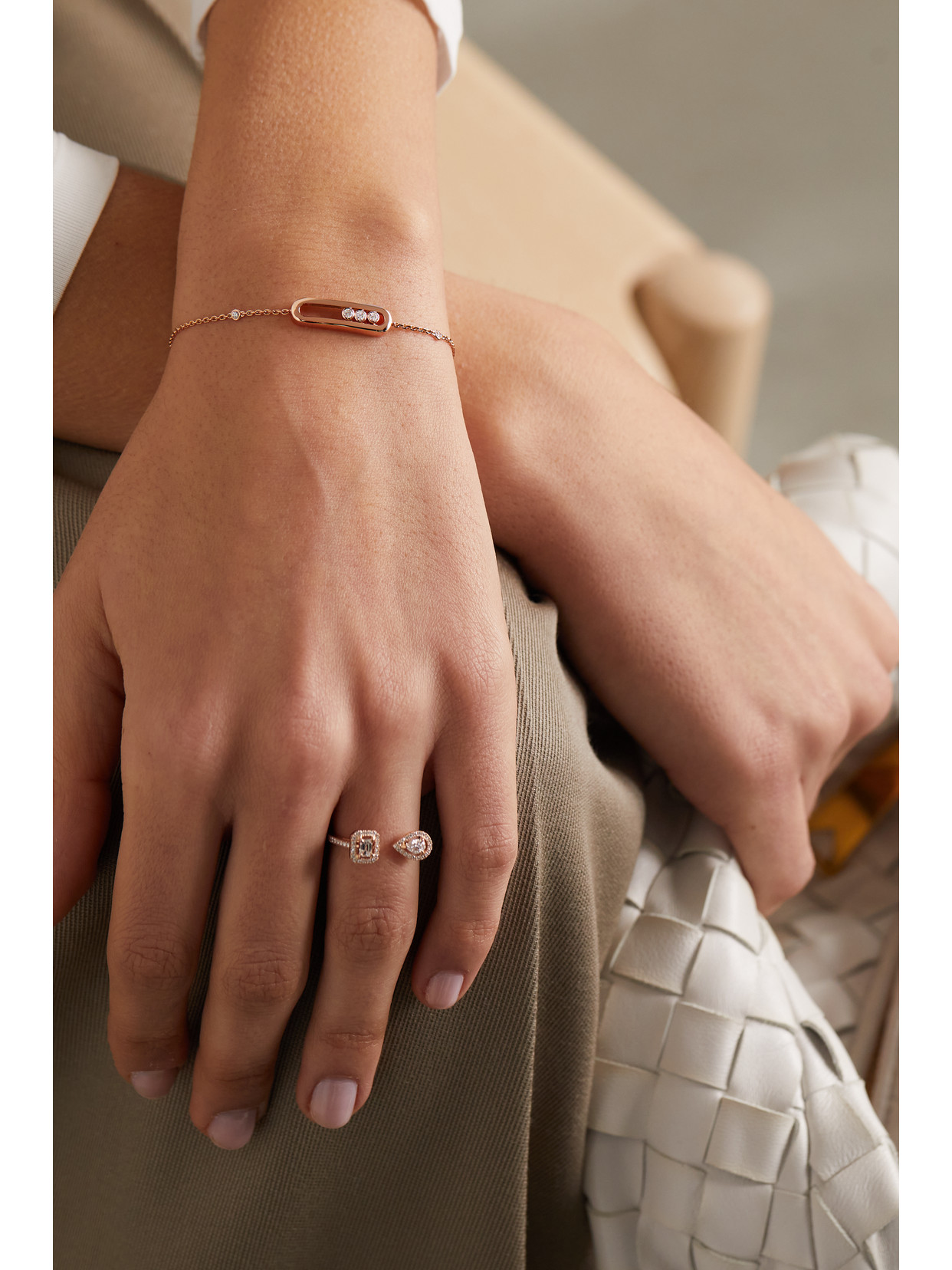 Messika Baby Move 18-karat Rose Gold Diamond Bracelet In Rose Gold
