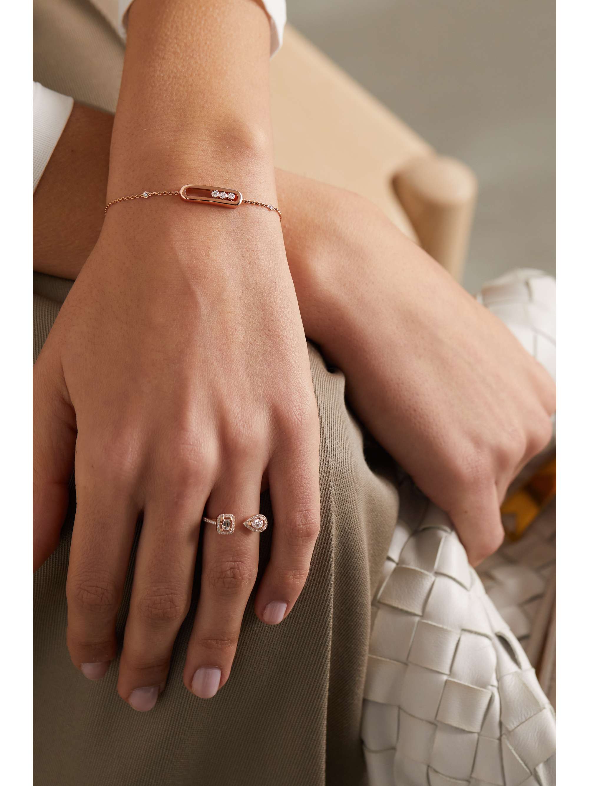 MESSIKA Baby Move 18-karat rose gold diamond bracelet