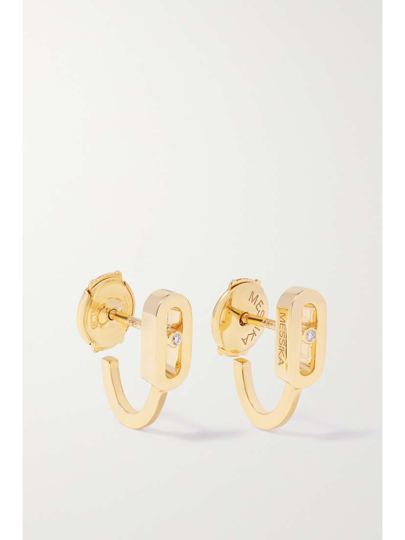 Messika Move Classique 18-karat Gold Diamond Hoop Earrings