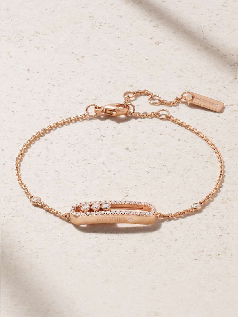 Messika Baby Move 18-karat Rose Gold Diamond Bracelet