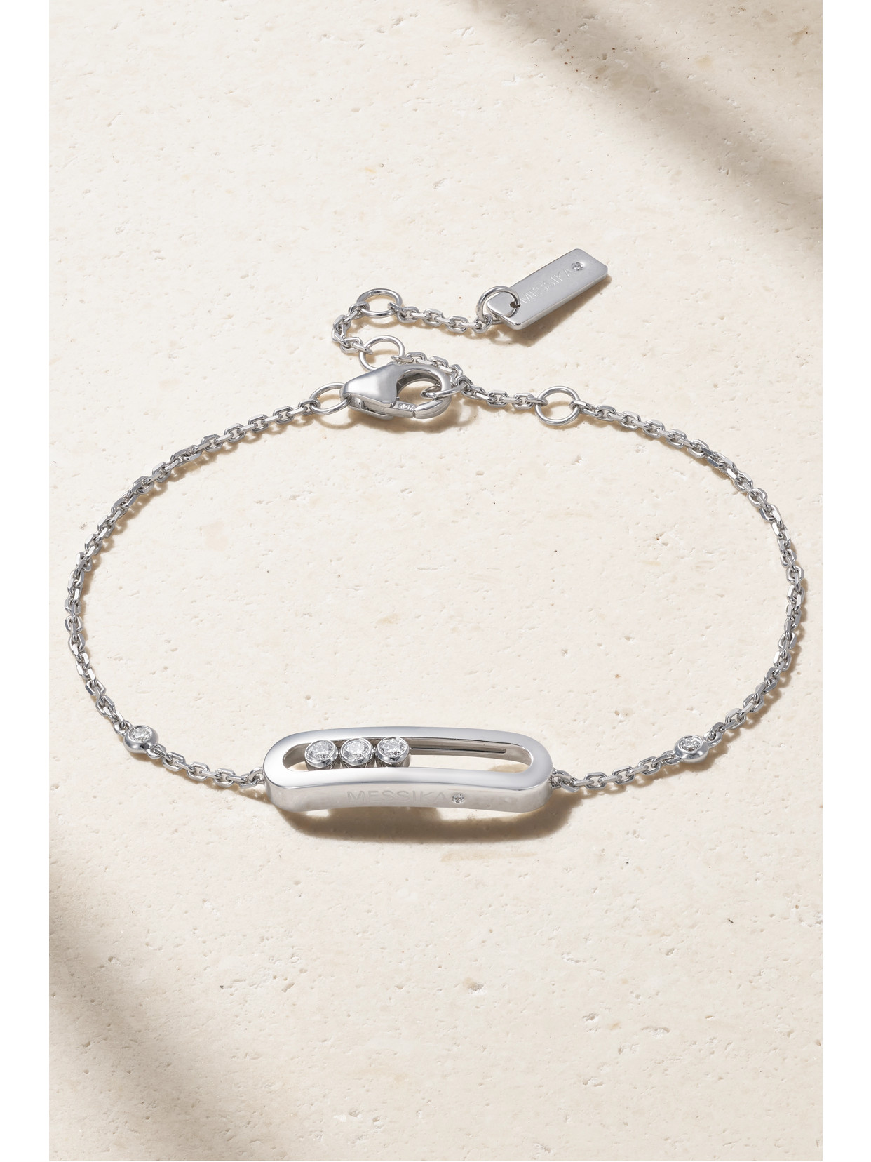 Messika Baby Move 18-karat White Gold Diamond Bracelet