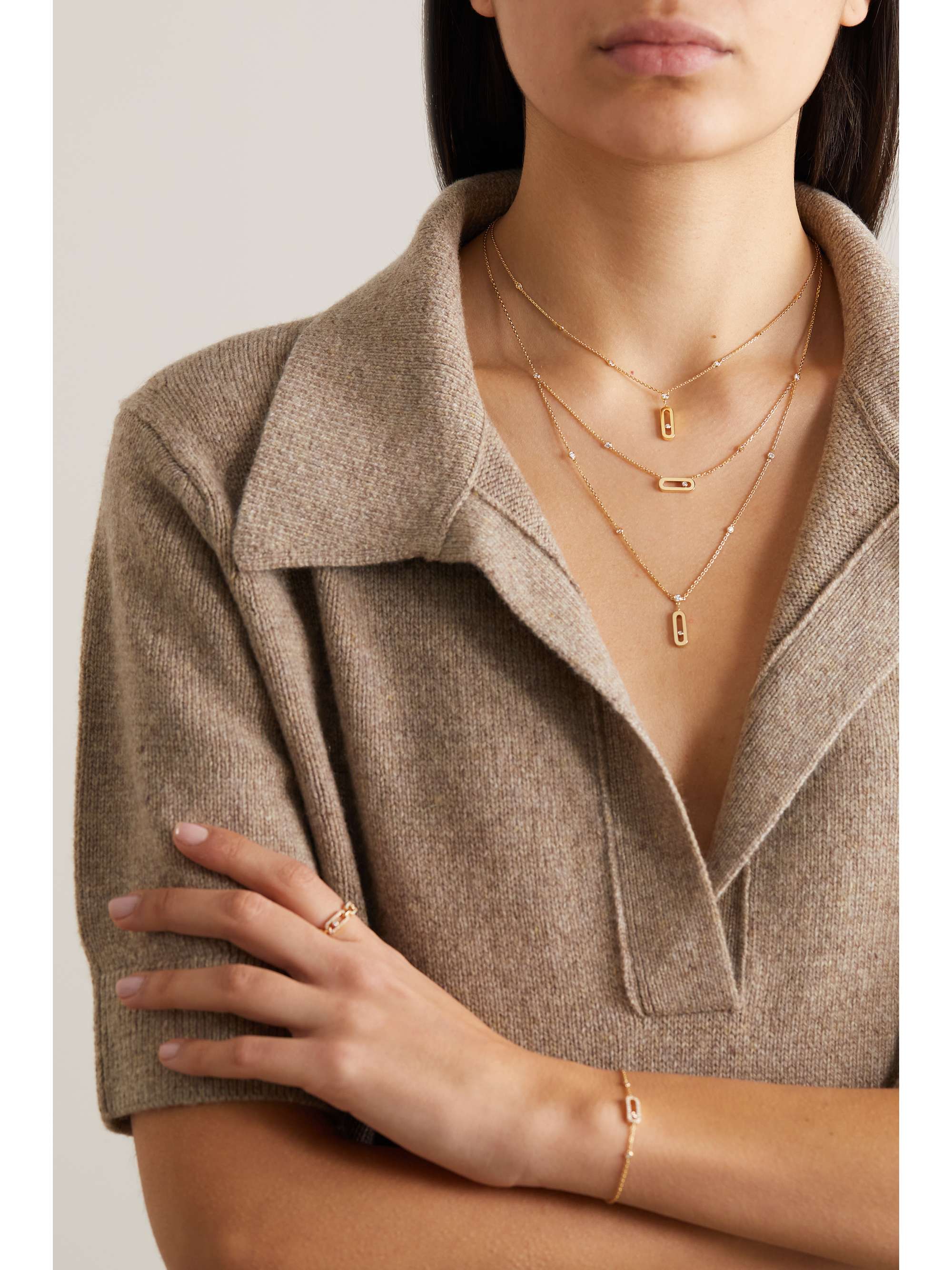 MESSIKA Move Uno Long 18-karat gold diamond necklace
