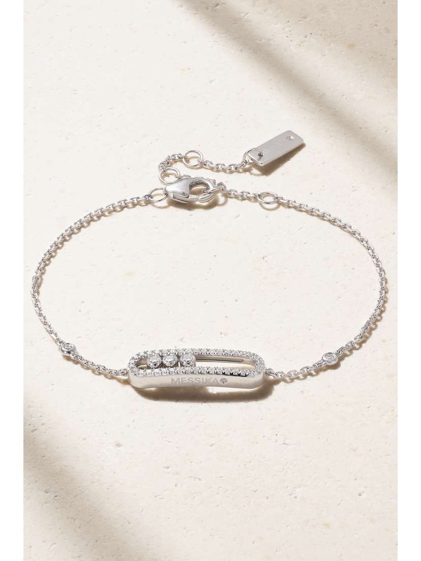 Messika Baby Move 18-karat White Gold Diamond Bracelet