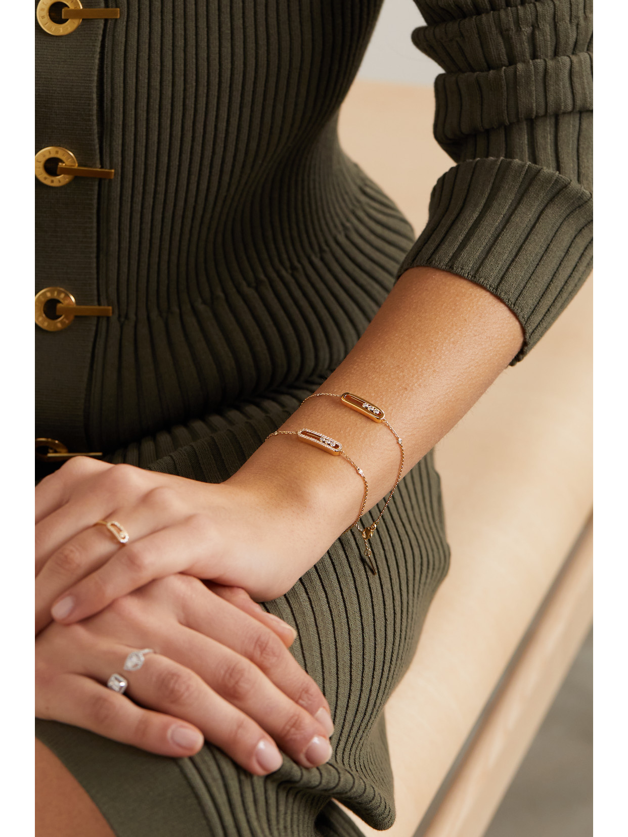 Messika Baby Move 18-karat Gold Diamond Bracelet In Gold