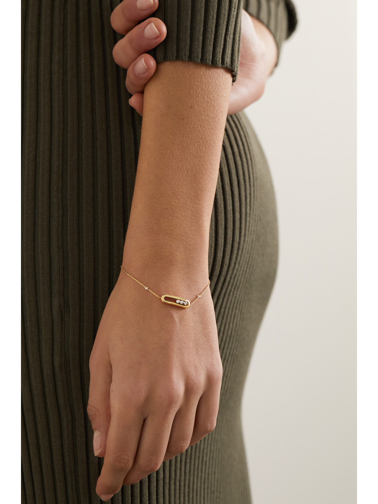 Messika Baby Move 18-karat Gold Diamond Bracelet In Gold