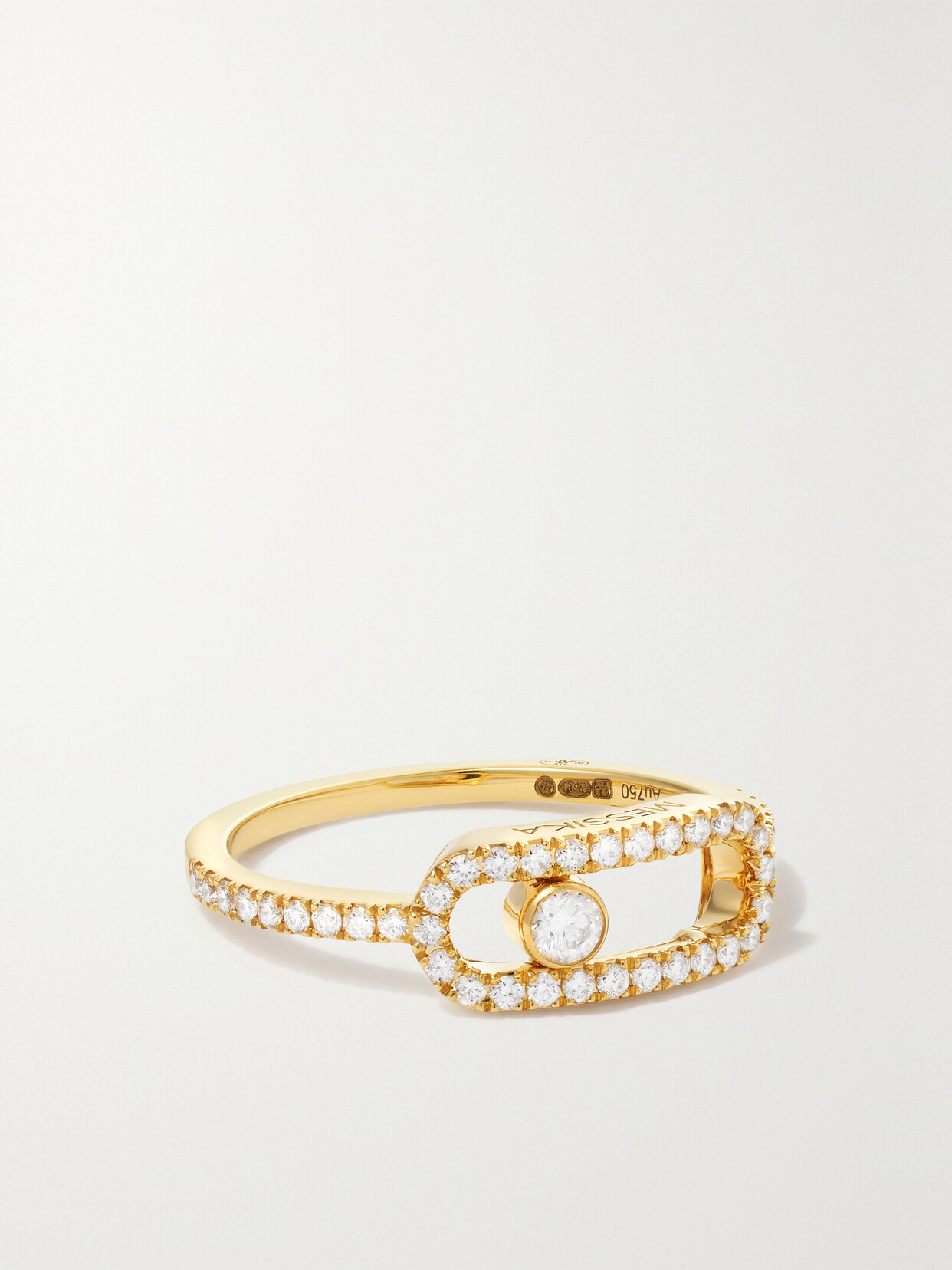 Messika - Move Uno 18-karat Gold Diamond Ring - 52
