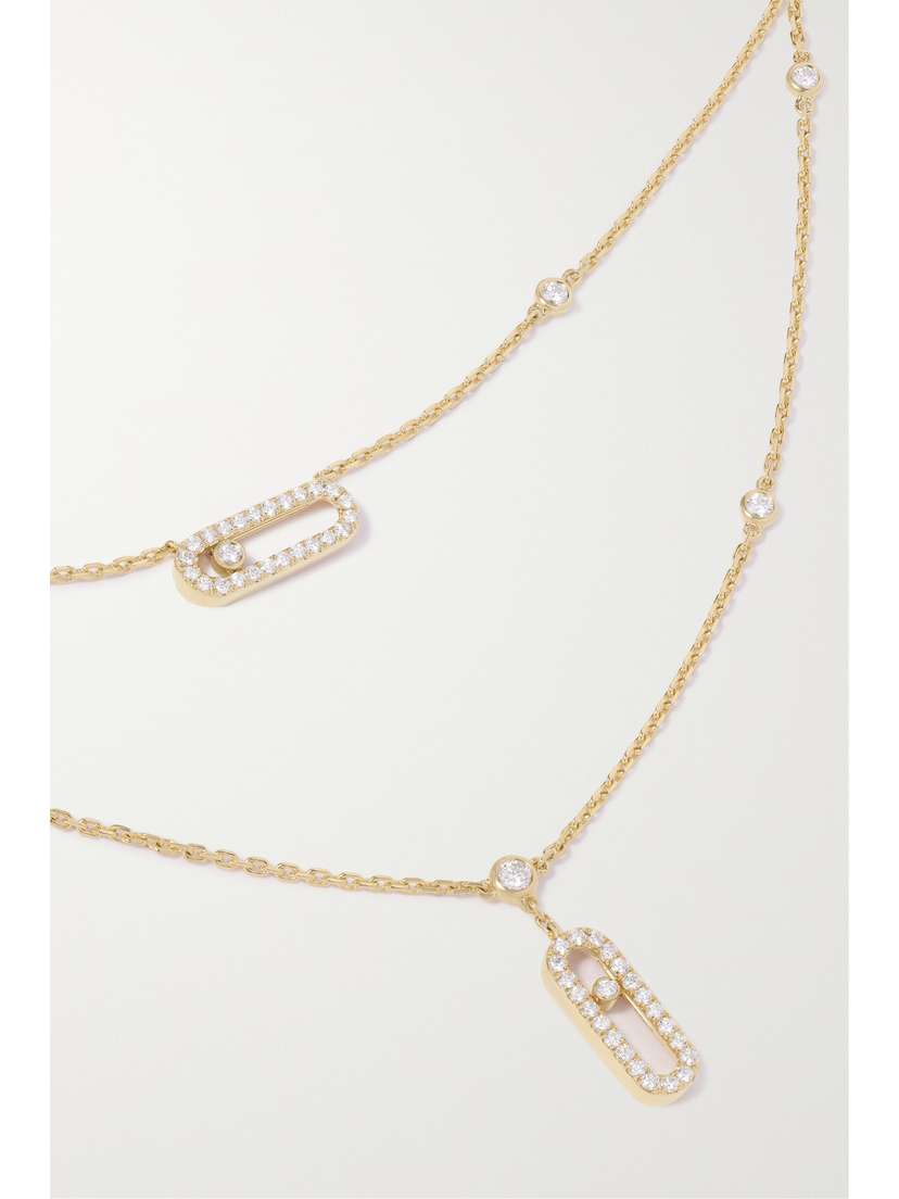 Messika Move Uno 18-karat Gold Diamond Necklace