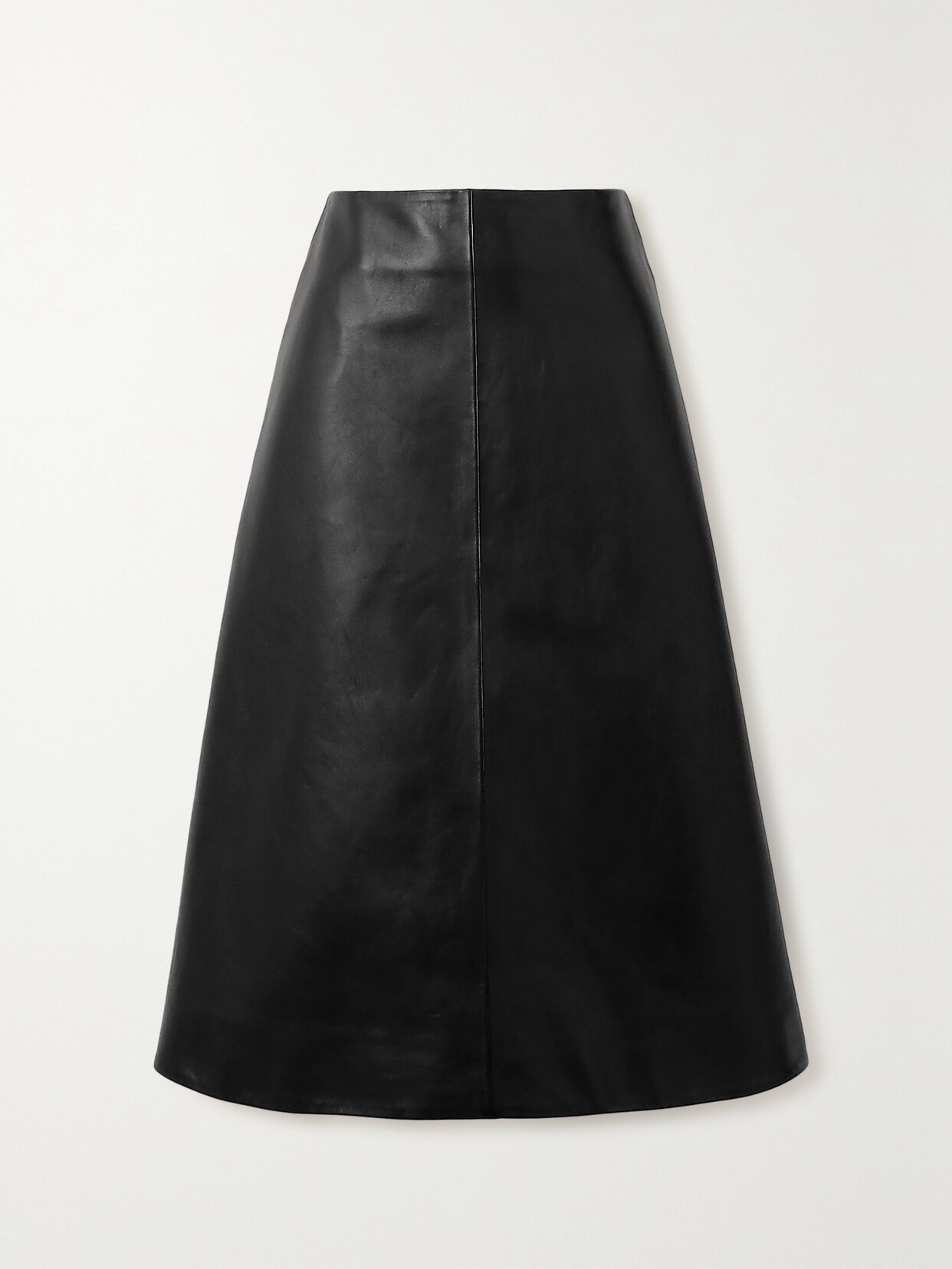 Magda Butrym - Leather Midi Skirt - Black