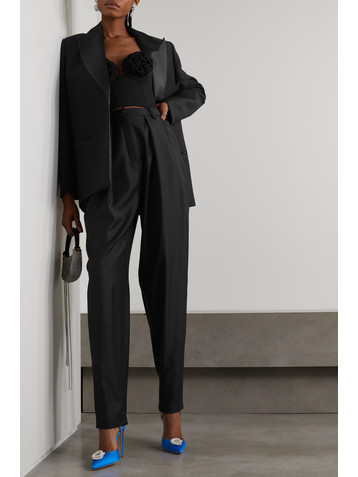 Magda Butrym Pleated wool tapered pants