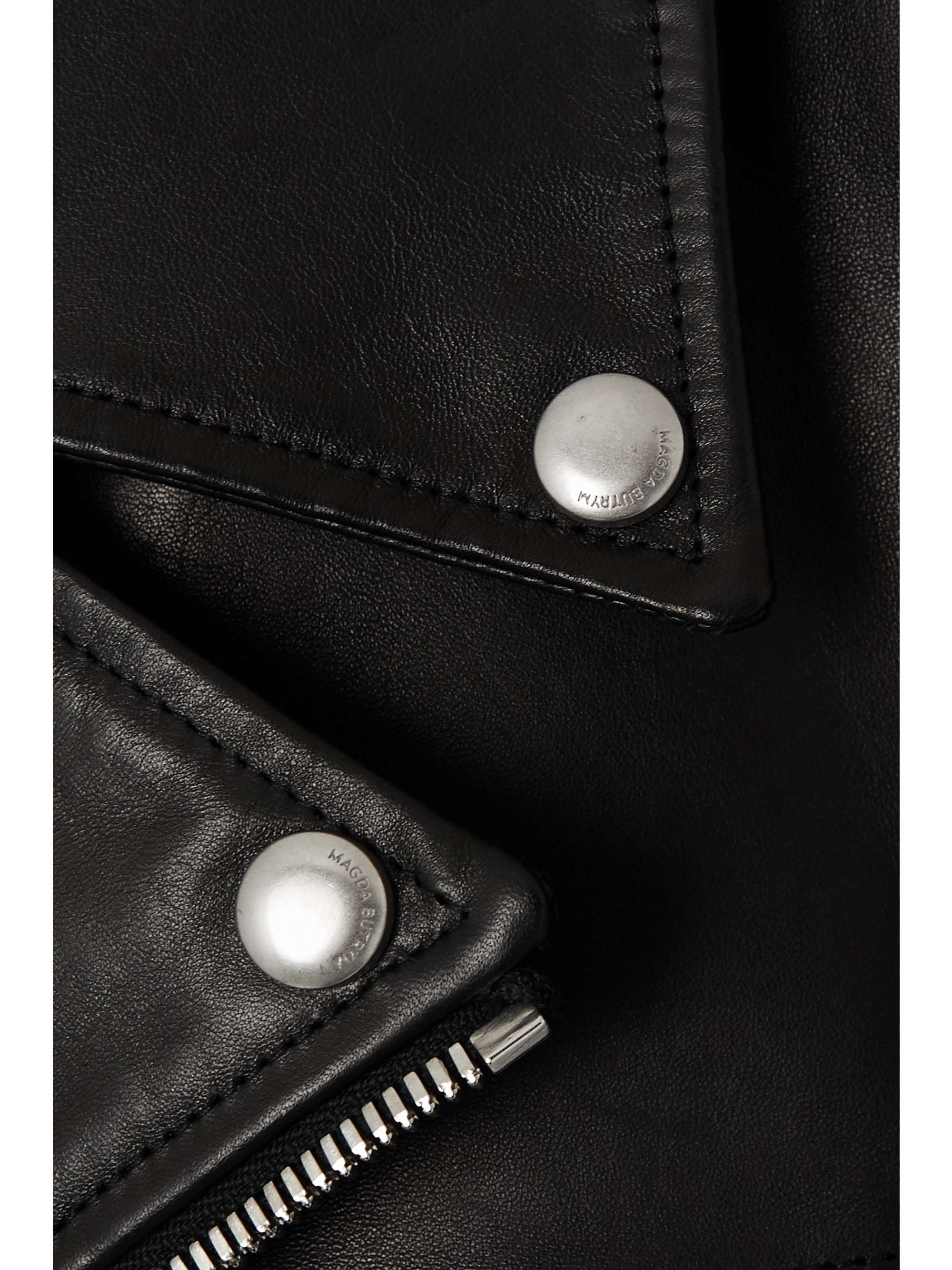 MAGDA BUTRYM Cropped leather biker jacket