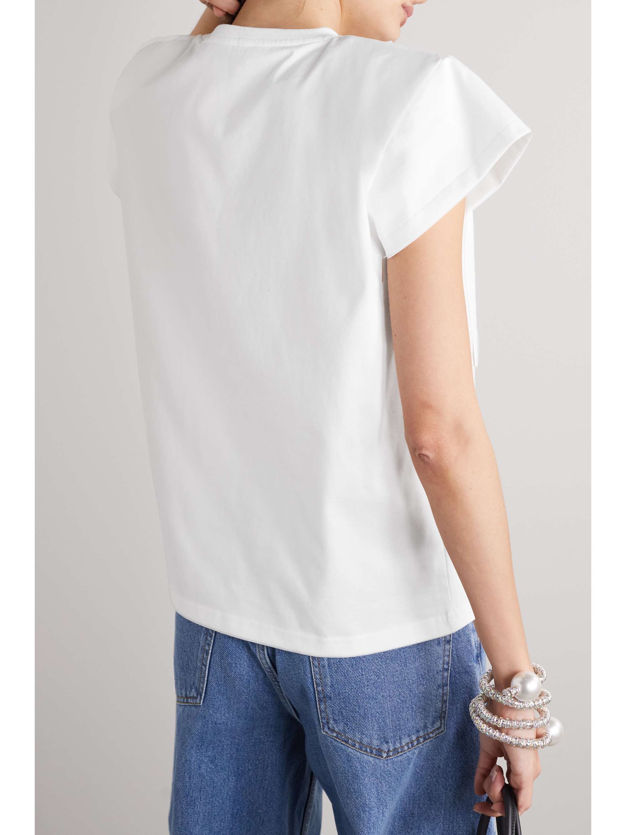 MAGDA BUTRYM Appliquéd cotton-jersey T-shirt