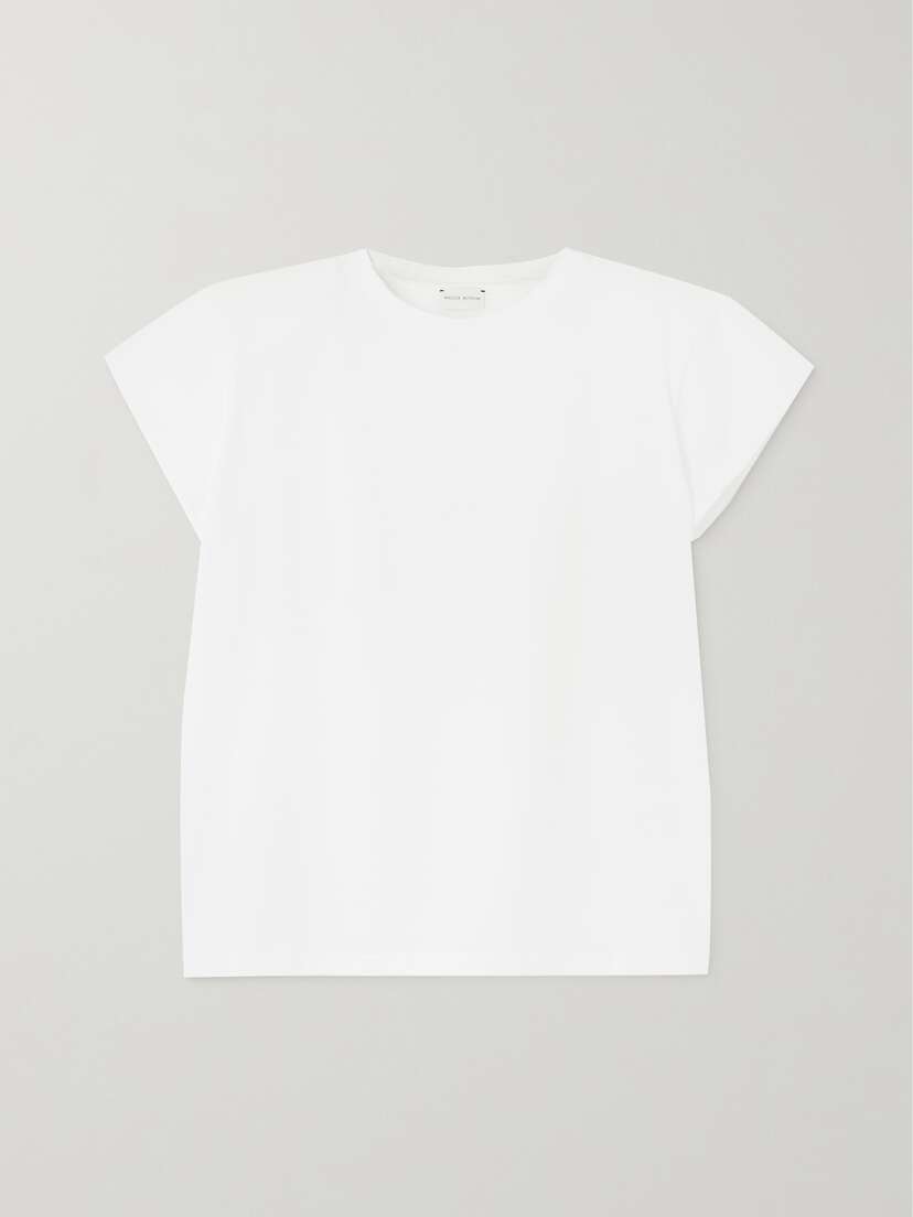 Magda Butrym Appliquéd Cotton-jersey T-shirt - FR 42