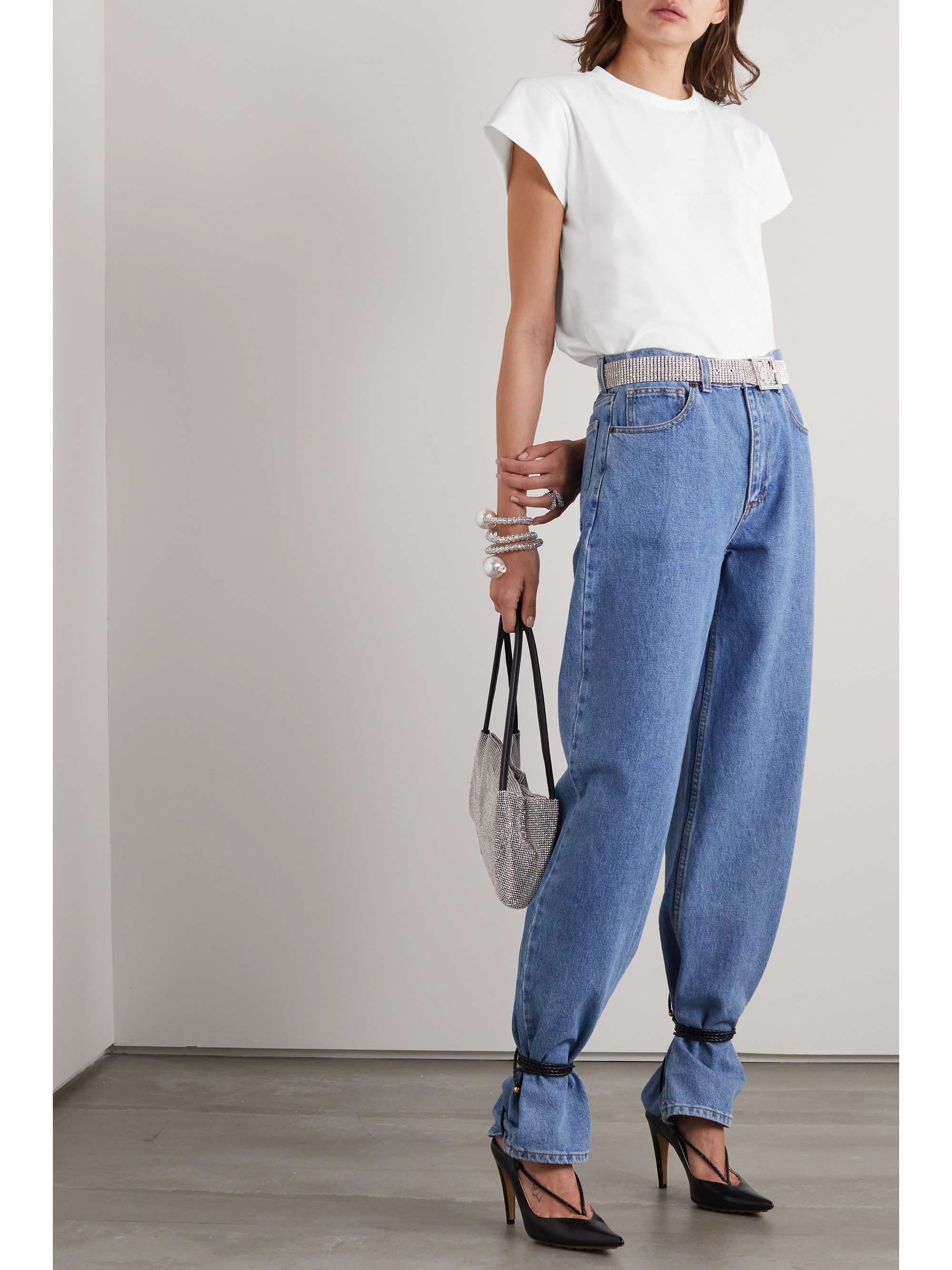 MAGDA BUTRYM Appliquéd cotton-jersey T-shirt