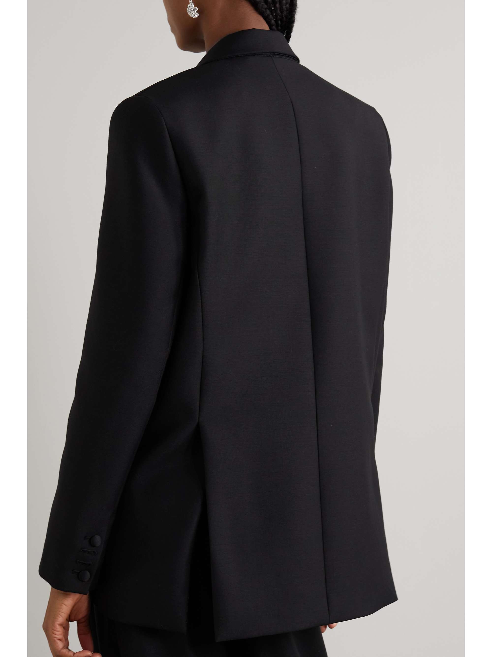 MAGDA BUTRYM Satin-trimmed wool blazer | NET-A-PORTER