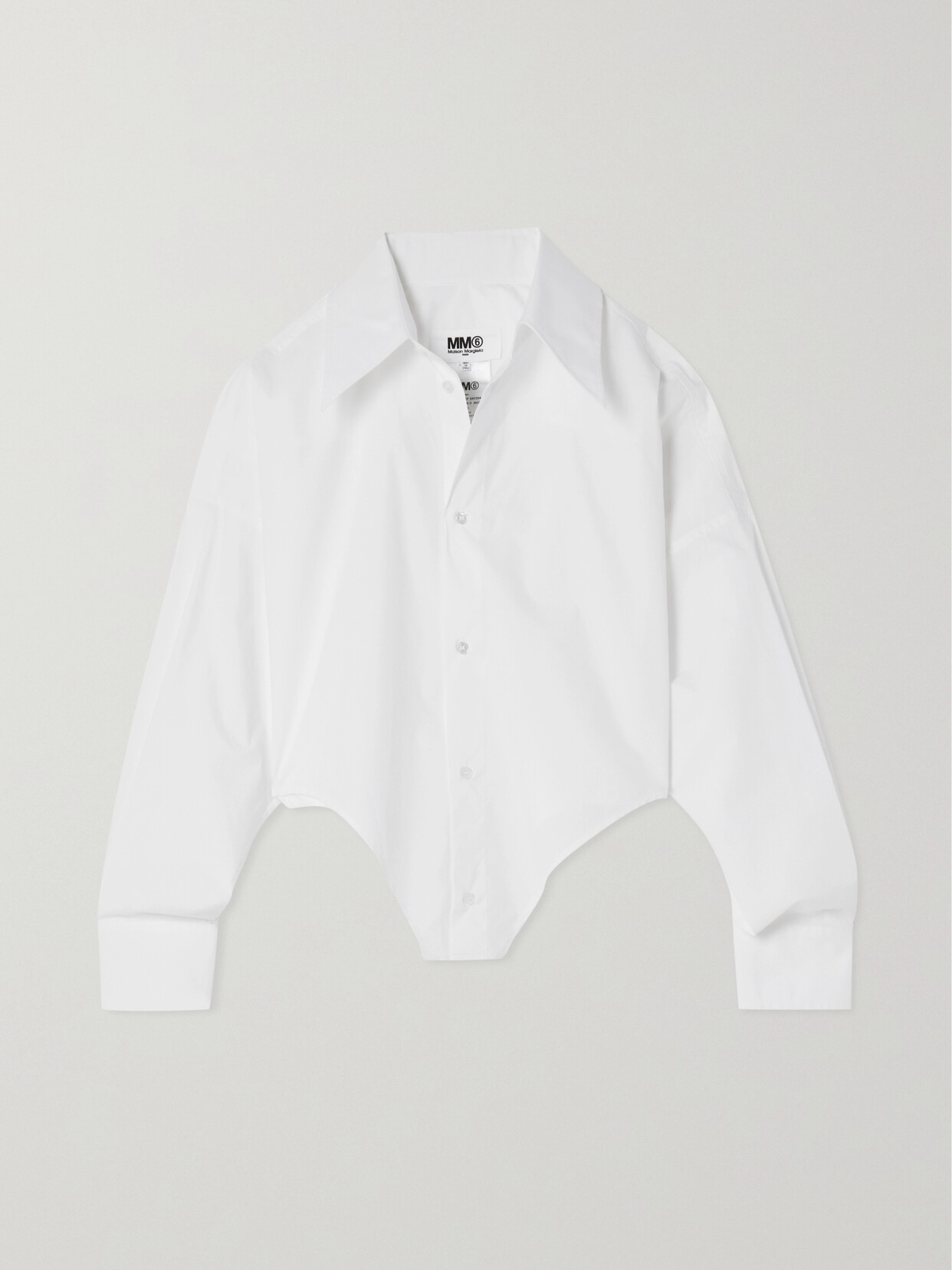 MM6 Maison Margiela - Cotton-poplin Shirt - White