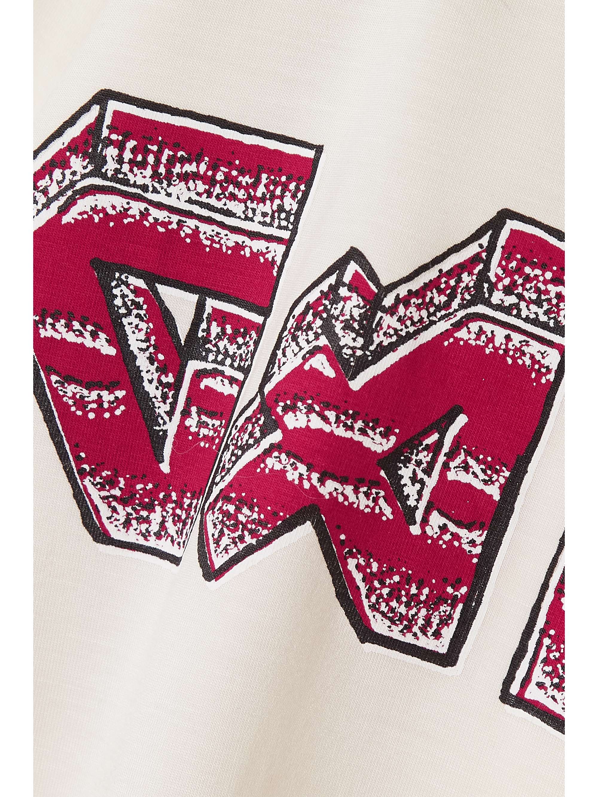 GANNI Printed stretch-TENCEL Lyocell jersey T-Shirt