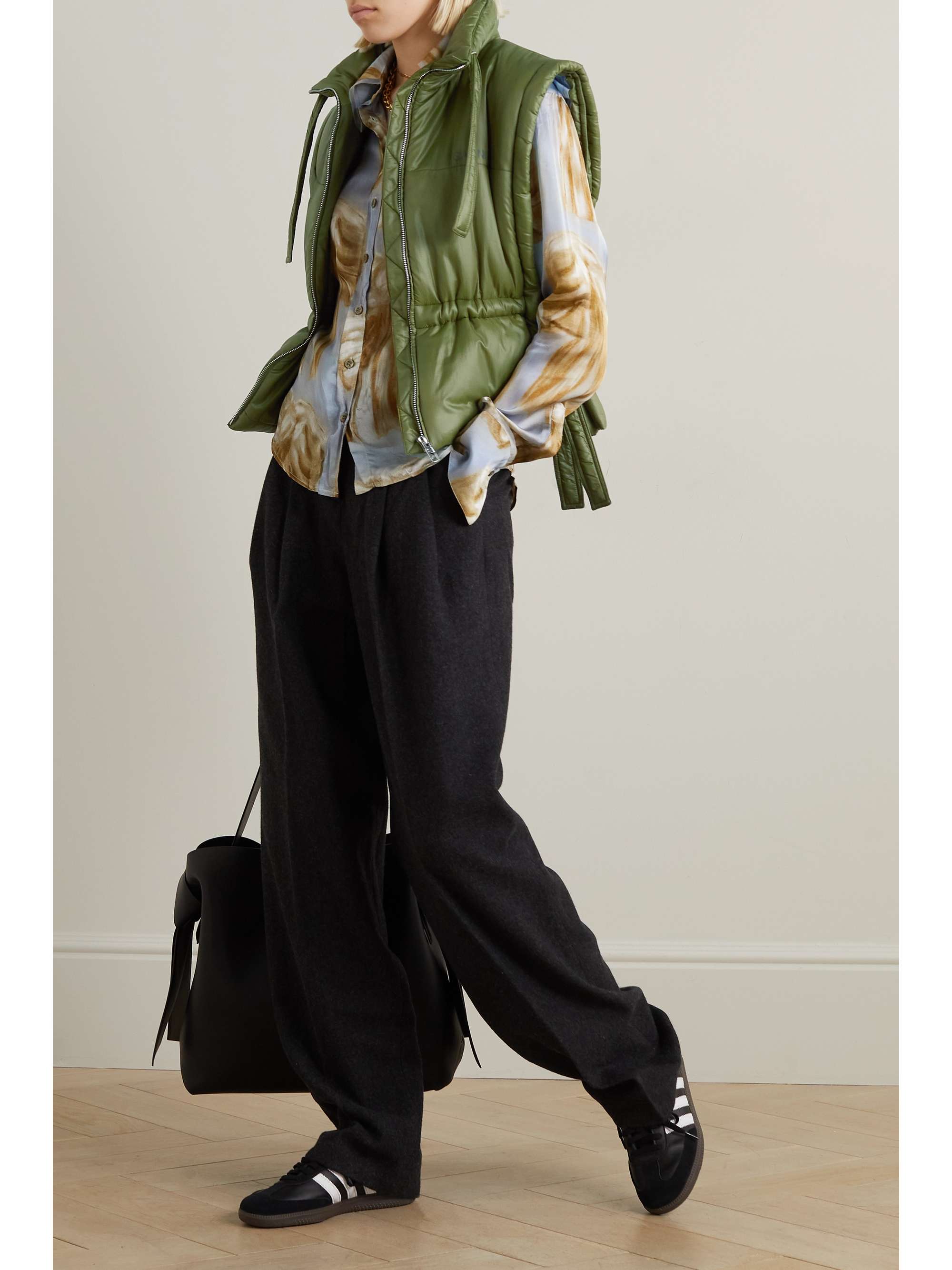 GANNI Quilted padded shell vest