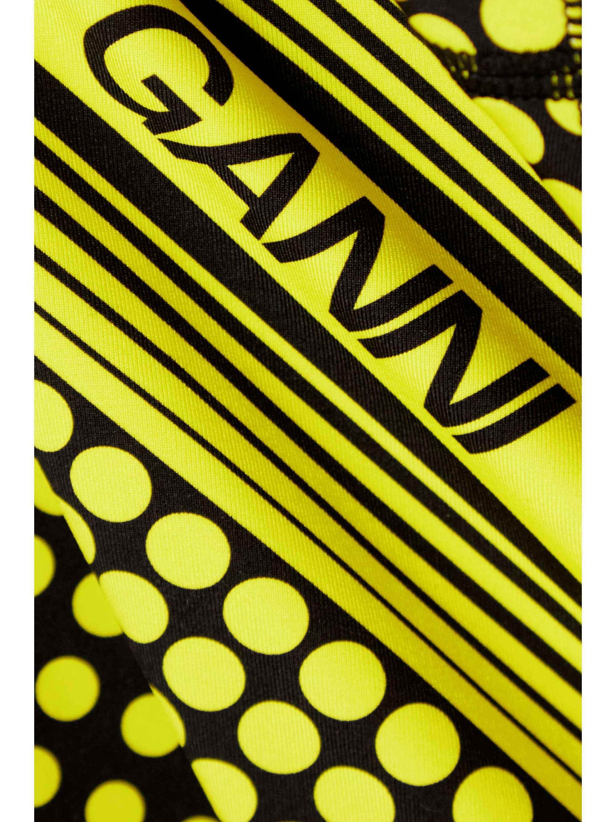 GANNI Printed stretch recycled leggings