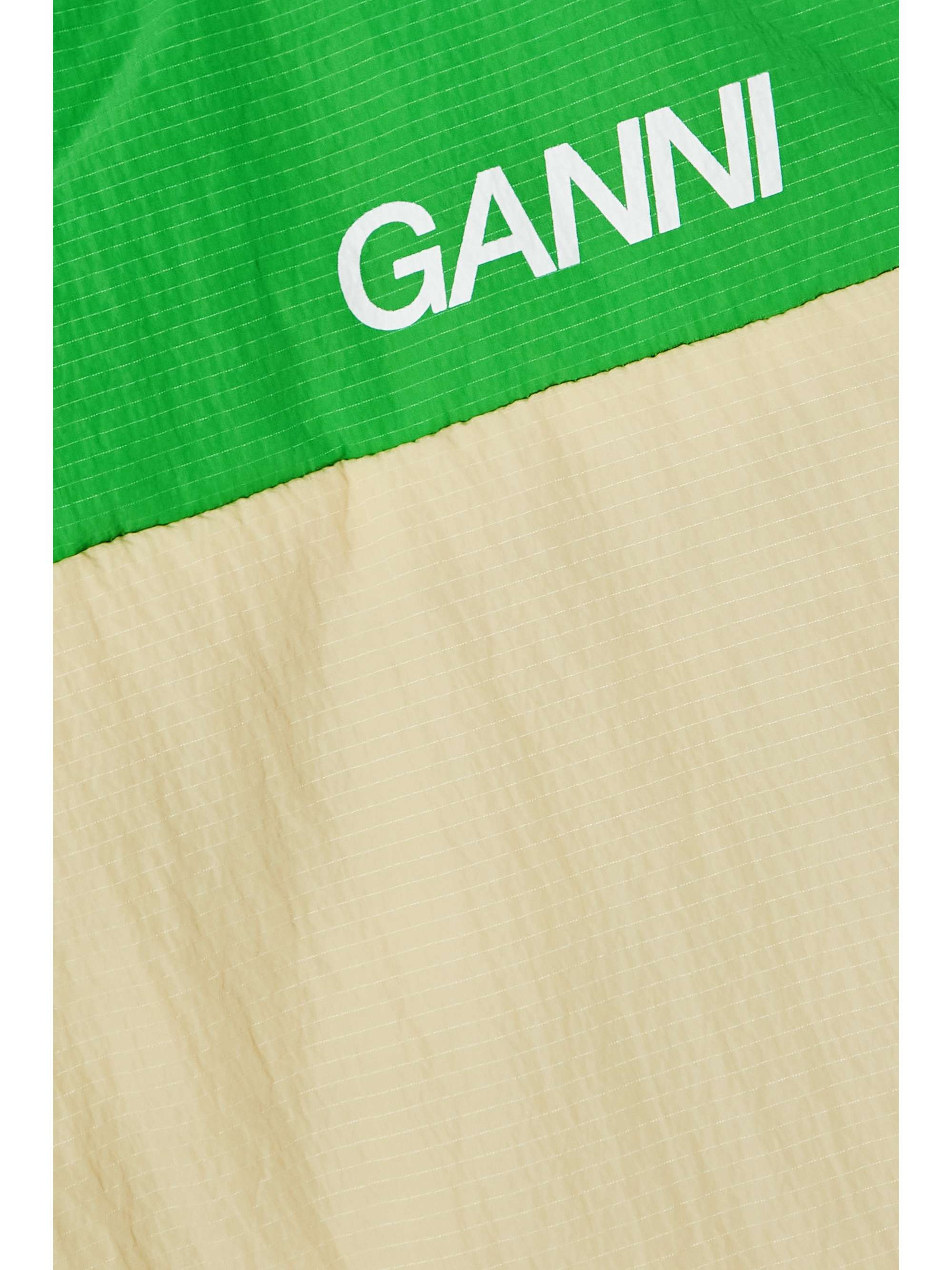 GANNI Two-tone recycled-ripstop vest