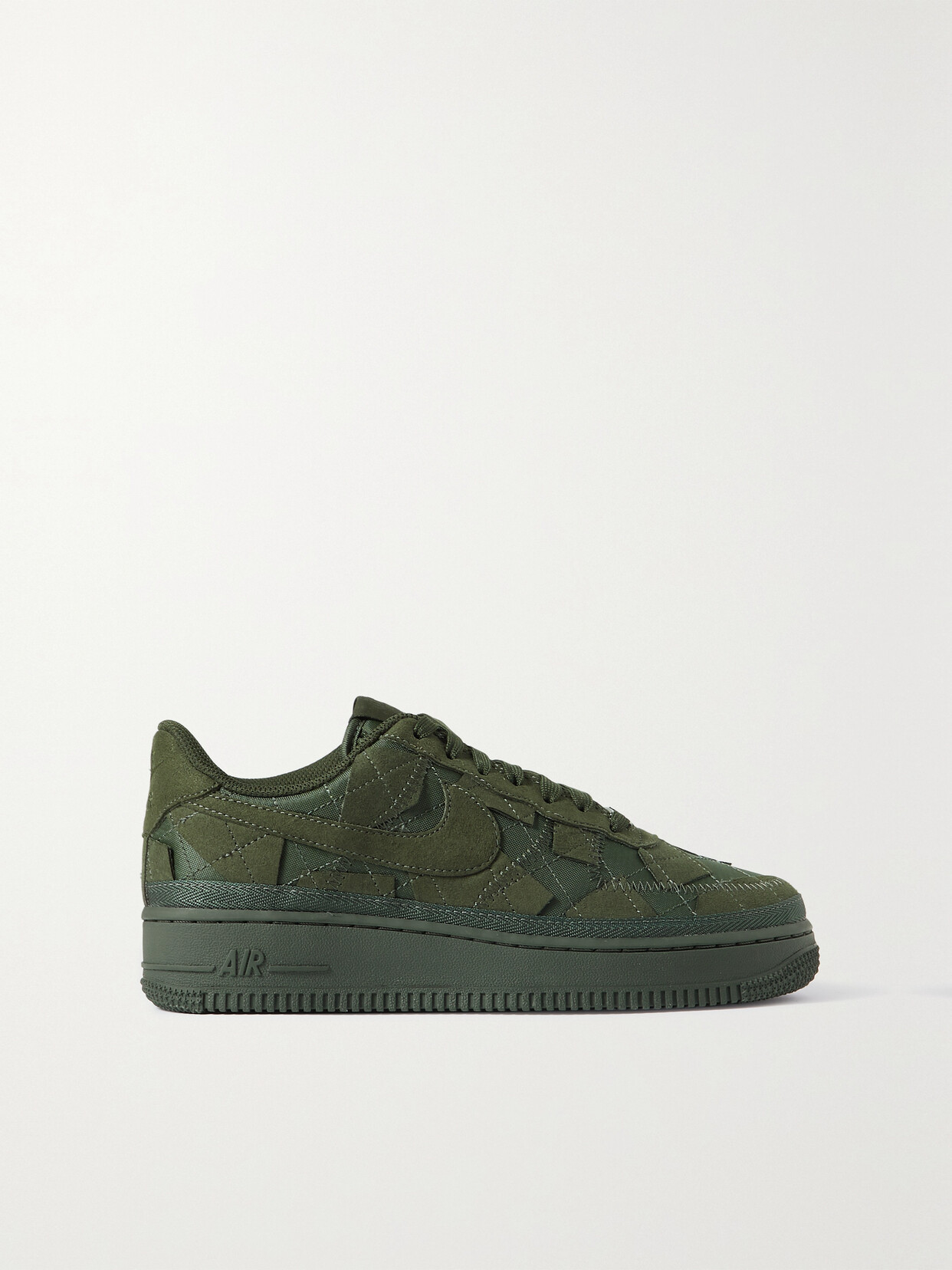 Nike - + Billie Eilish Air Force 1 Paneled Suede And Shell Sneakers - Green