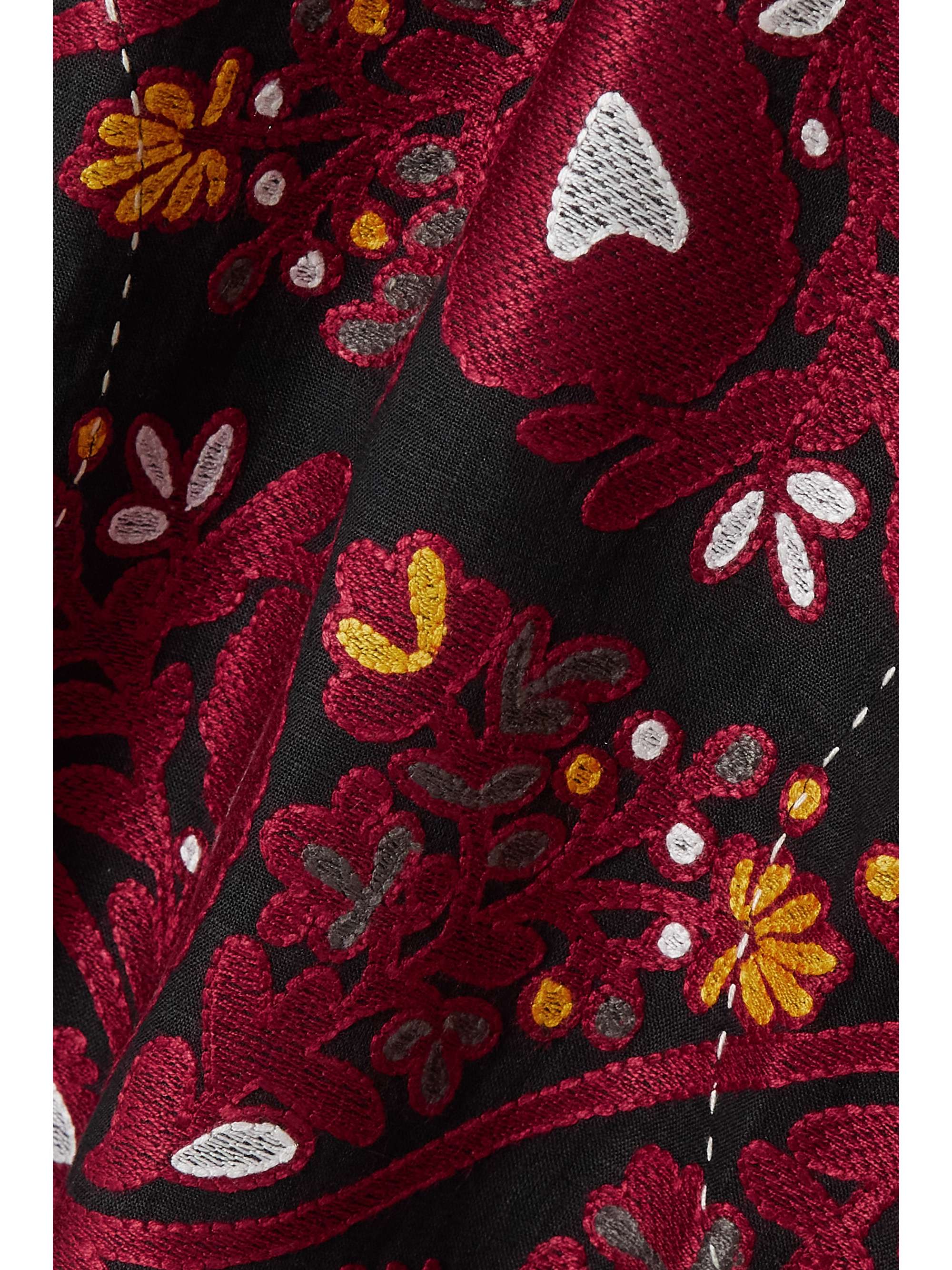 VITA KIN Pippa embroidered linen mini dress