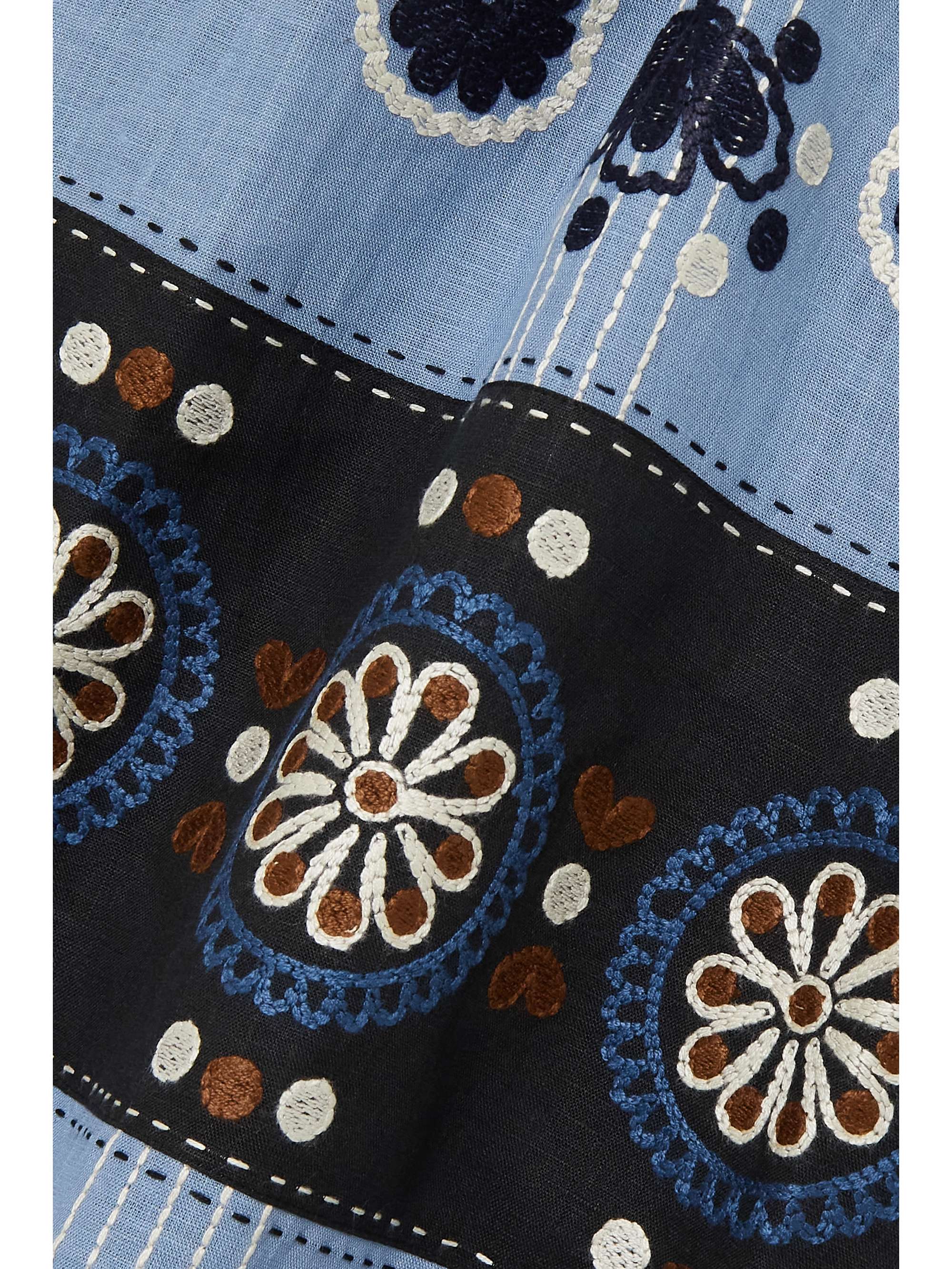 VITA KIN Ulya embroidered linen midi dress