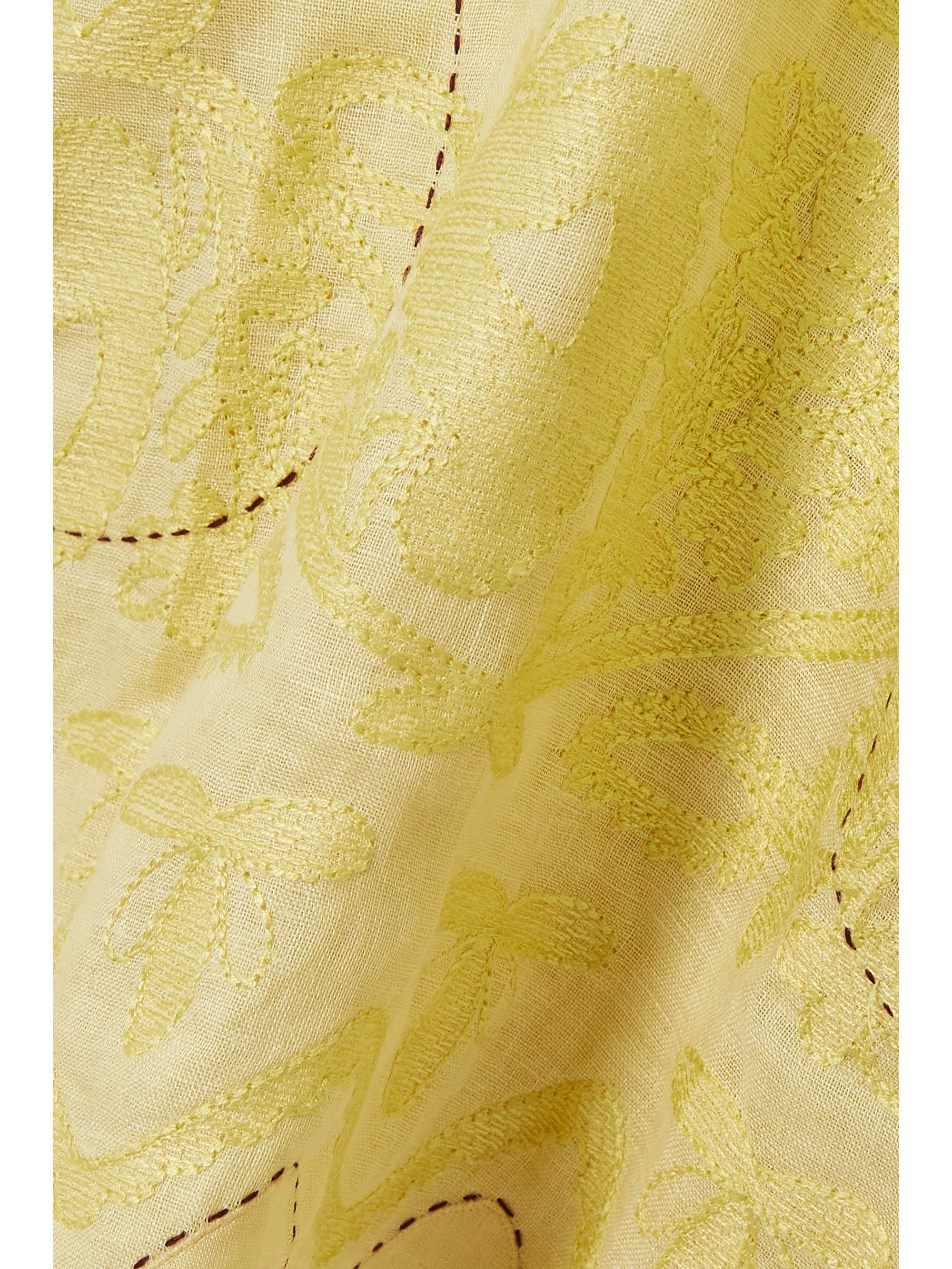 VITA KIN Pippa embroidered linen mini dress