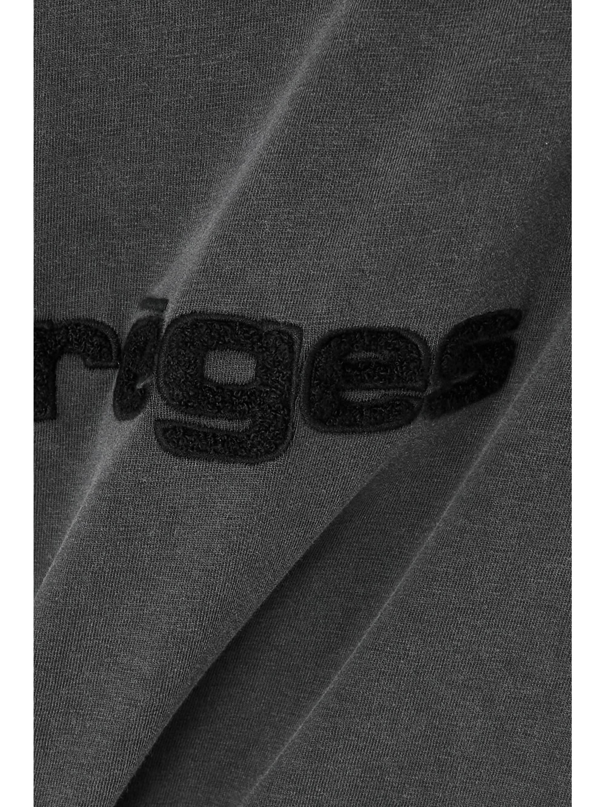아플리케 디스트레스드 코튼 저지 티셔츠 COURRÈGES 네타포르테
