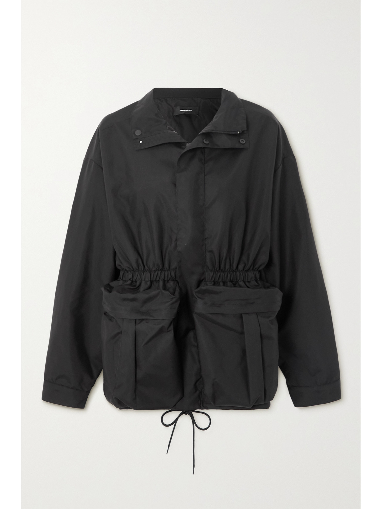 WARDROBE. NYC - Gathered Shell Parka - Black