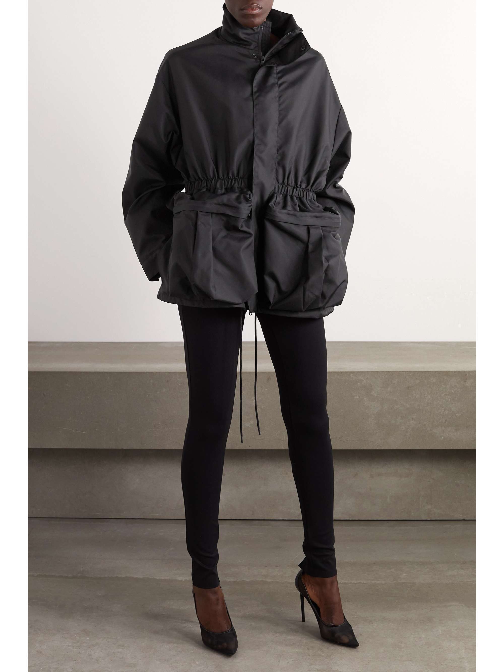 WARDROBE.NYC Gathered shell parka