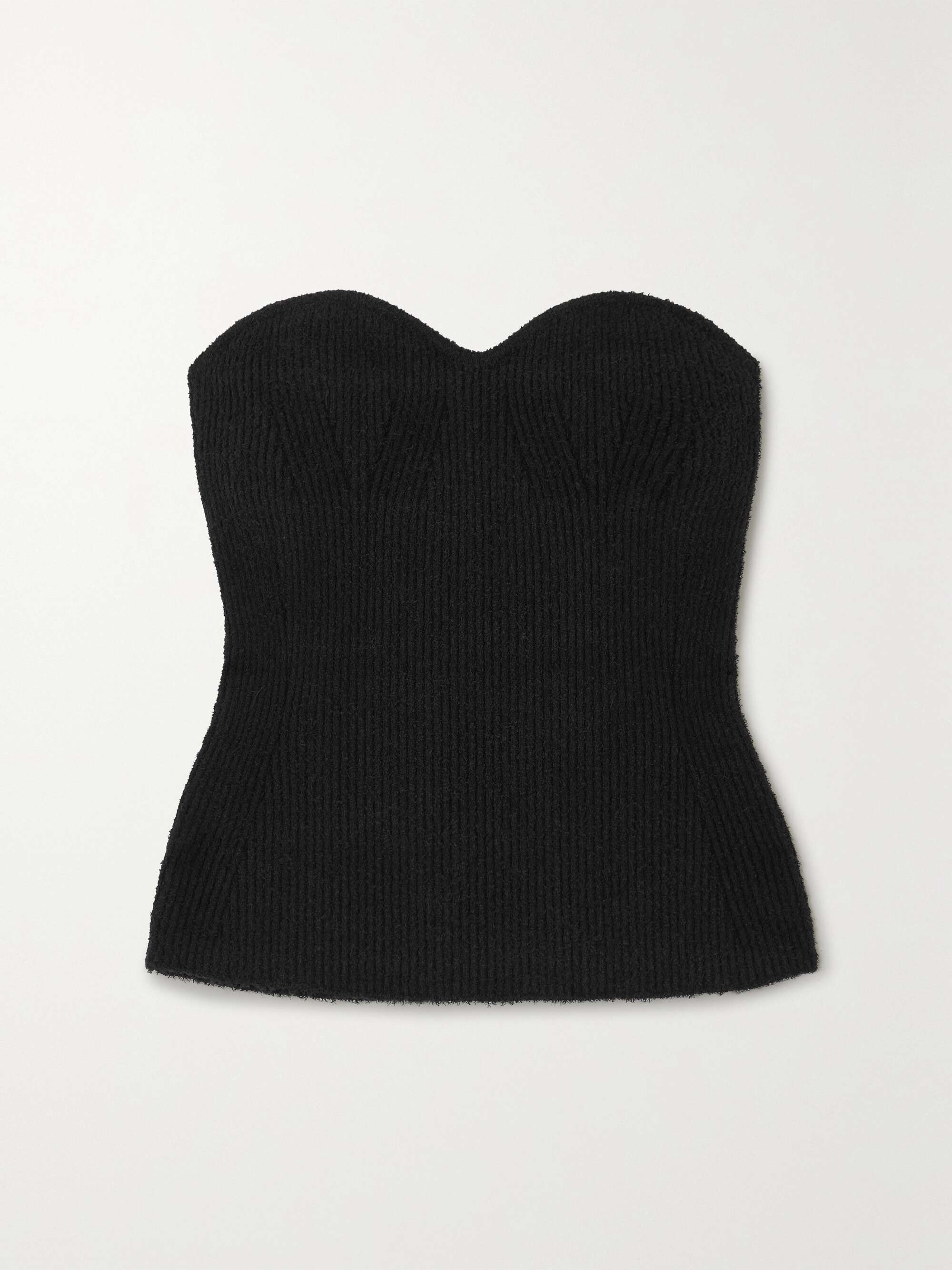 Haut bustier en coton mélangé stretch côtelé WARDROBE.NYC pour femme