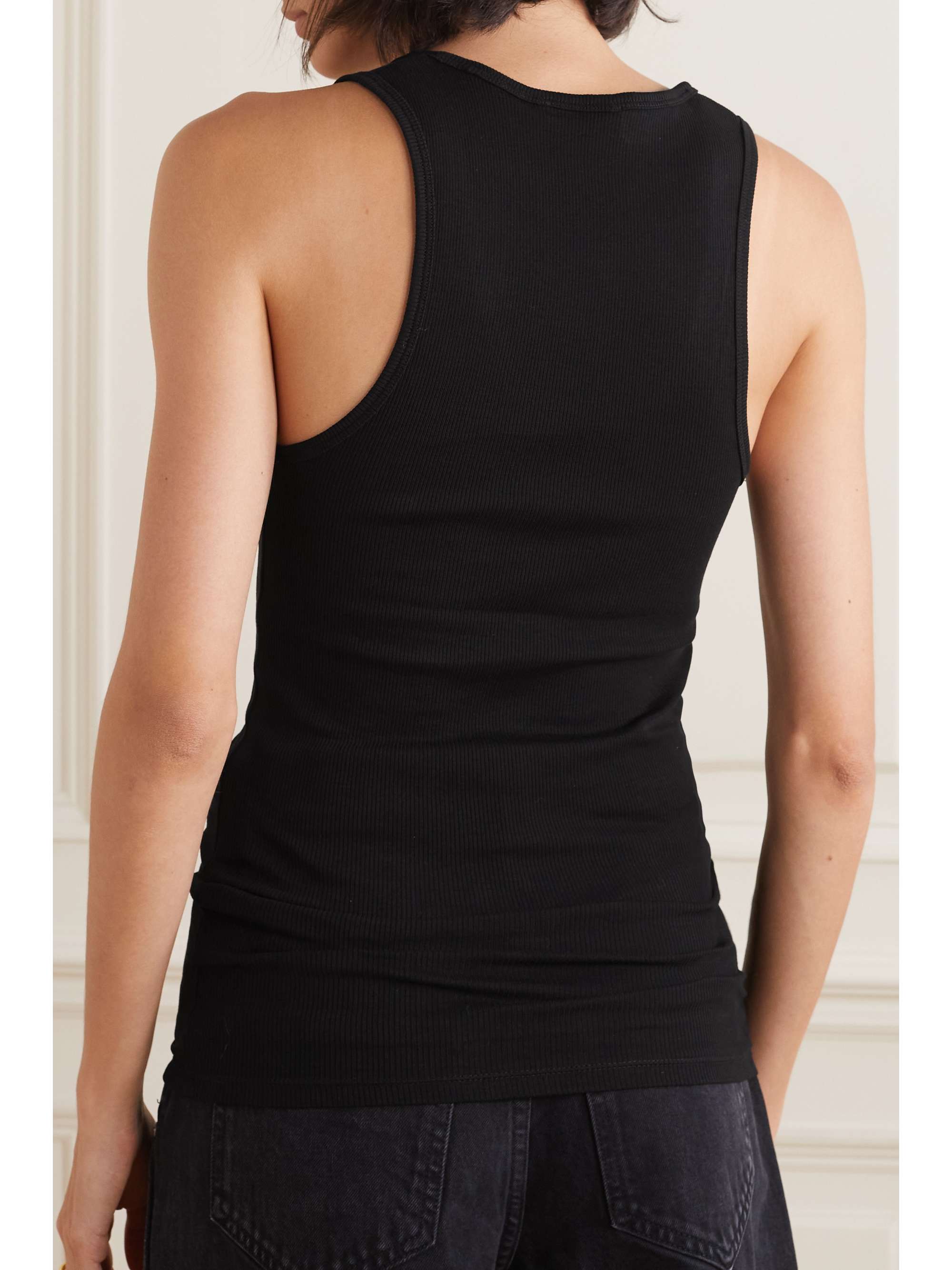 WARDROBE.NYC Ribbed cottonjersey tank NETAPORTER