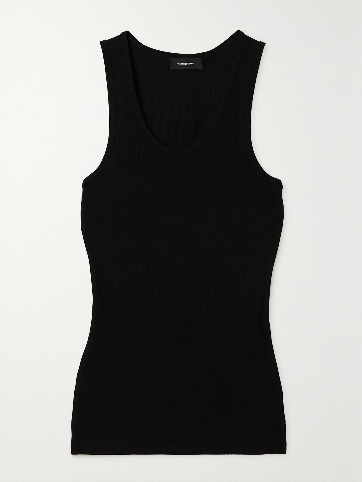 WARDROBE.NYC WARDROBE. NYC - Ribbed Cotton-jersey Tank - Black