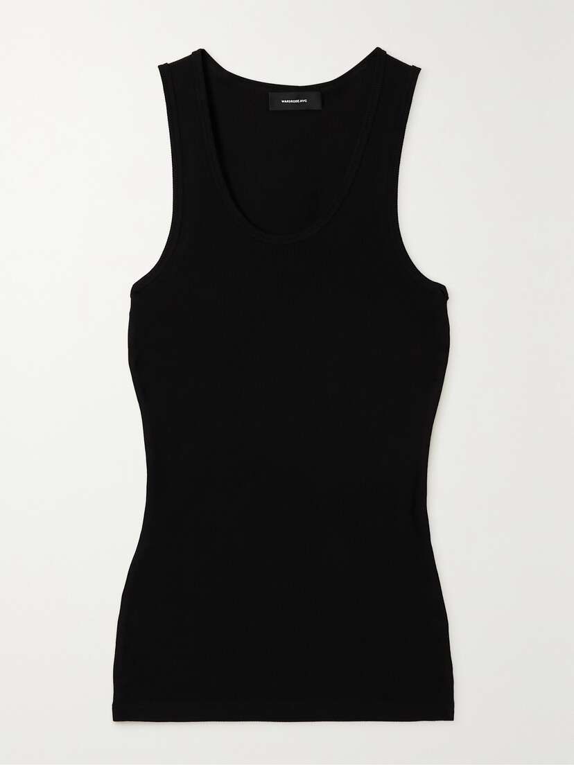 Wardrobe.NYC Ribbed Cotton-jersey Tank - x large