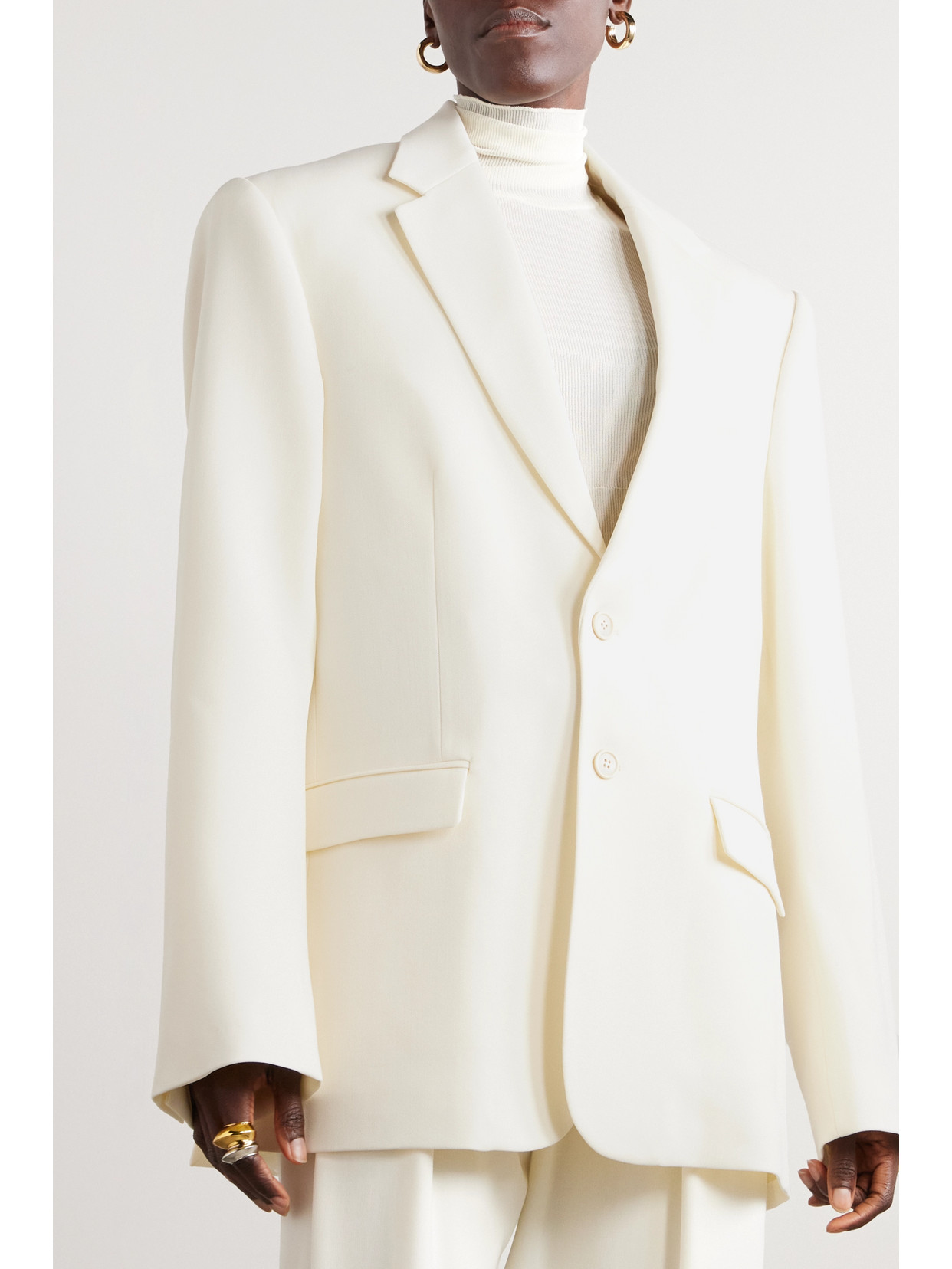 Shop Wardrobe.nyc Wool Blazer In Off-white