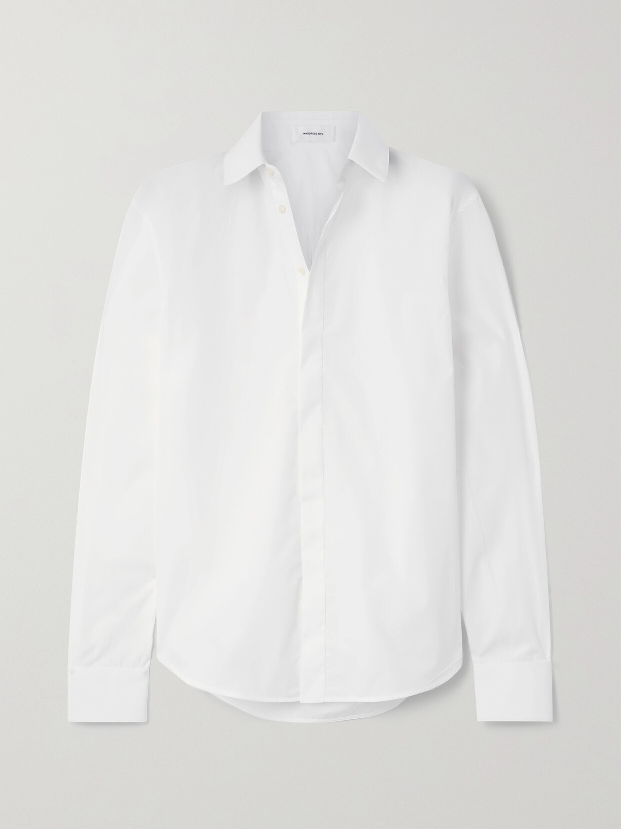 Shop Wardrobe.nyc Cotton-poplin Shirt In White