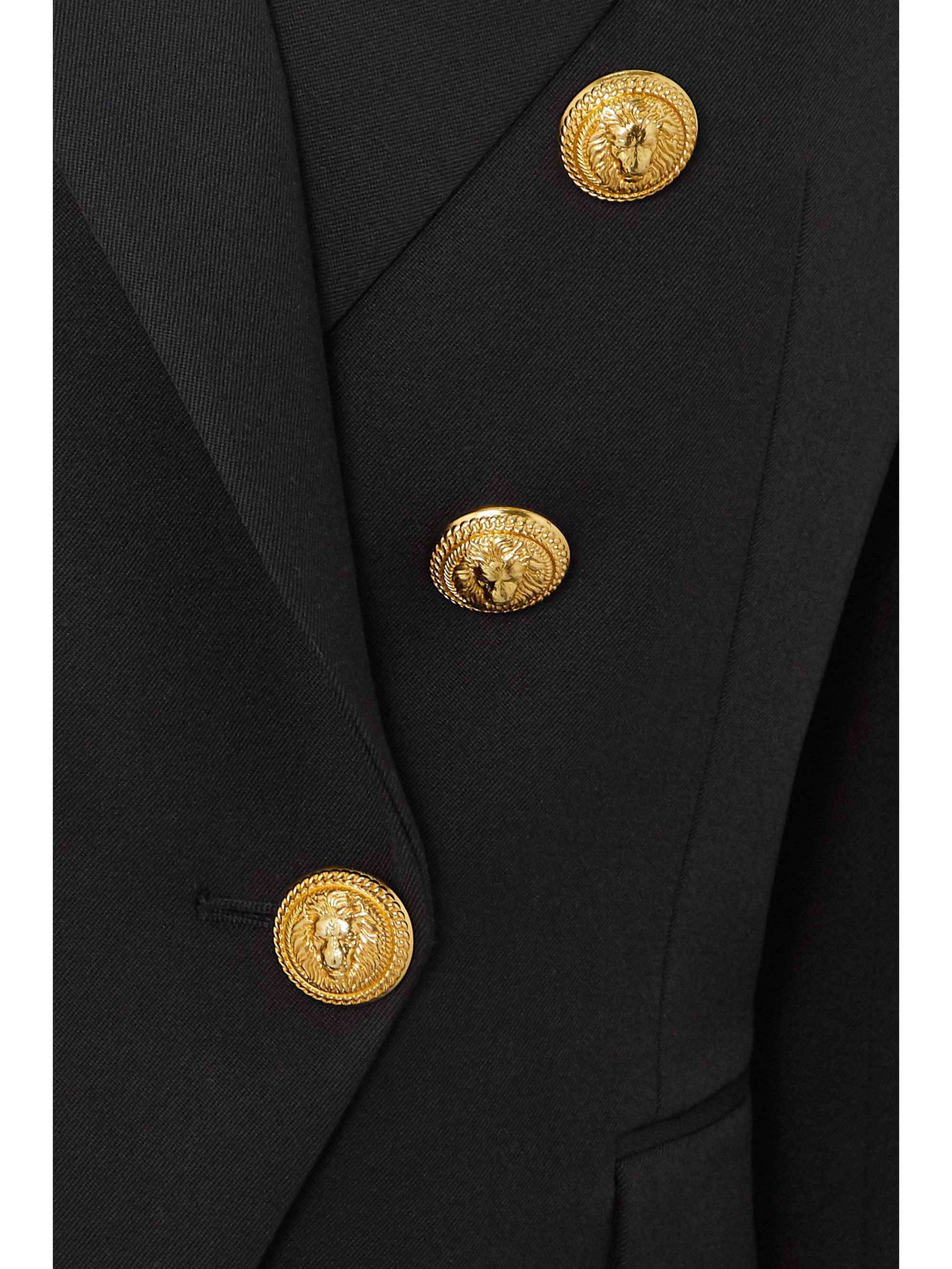 BALMAIN Double-breasted wool-twill blazer
