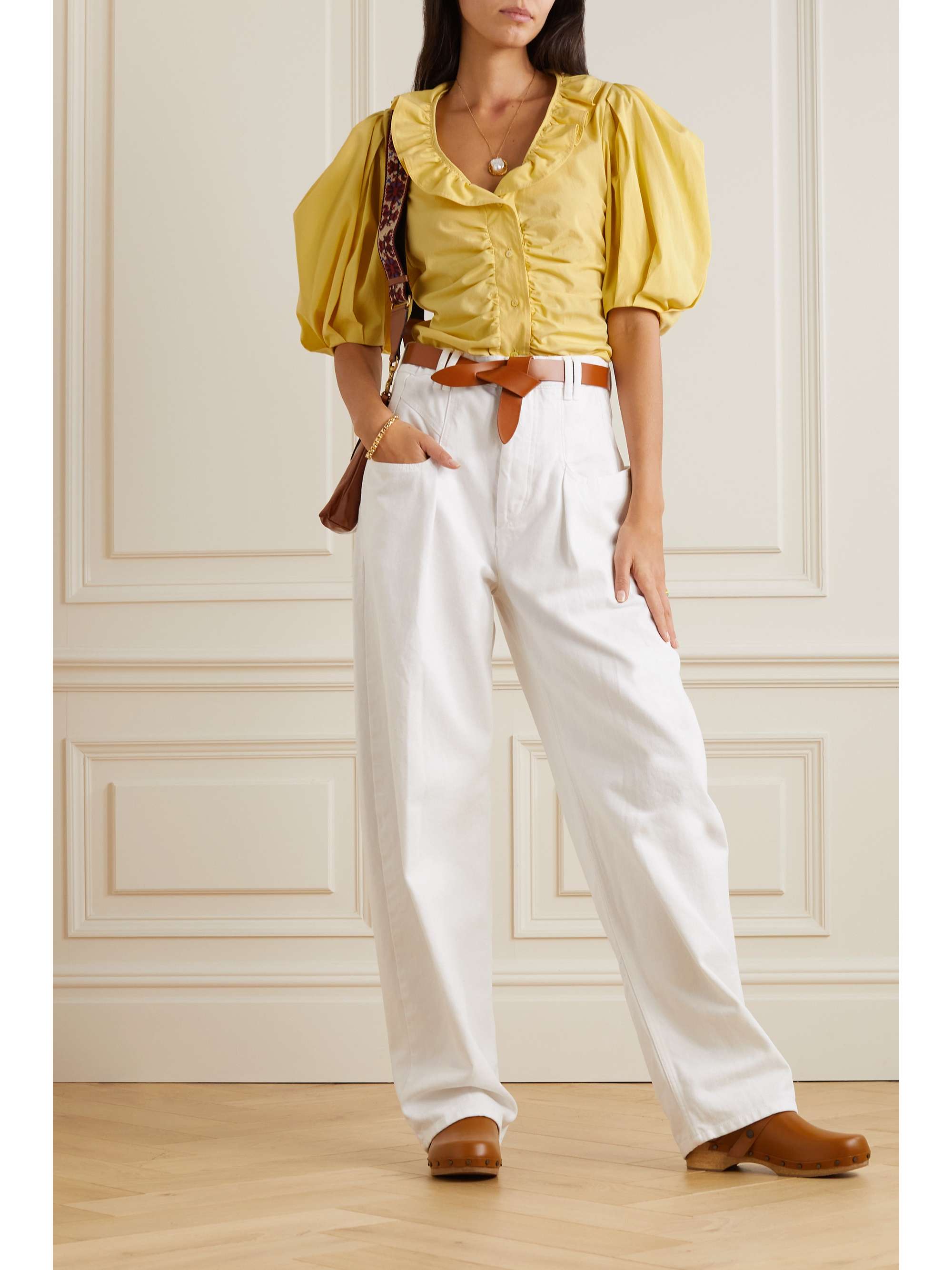 ISABEL MARANT Catalia silk and cotton-blend blouse