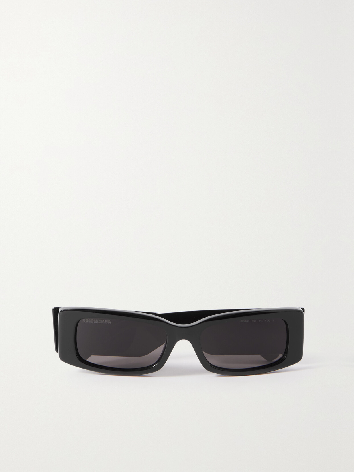 Shop Balenciaga Rectangular-frame Acetate Sunglasses In Black