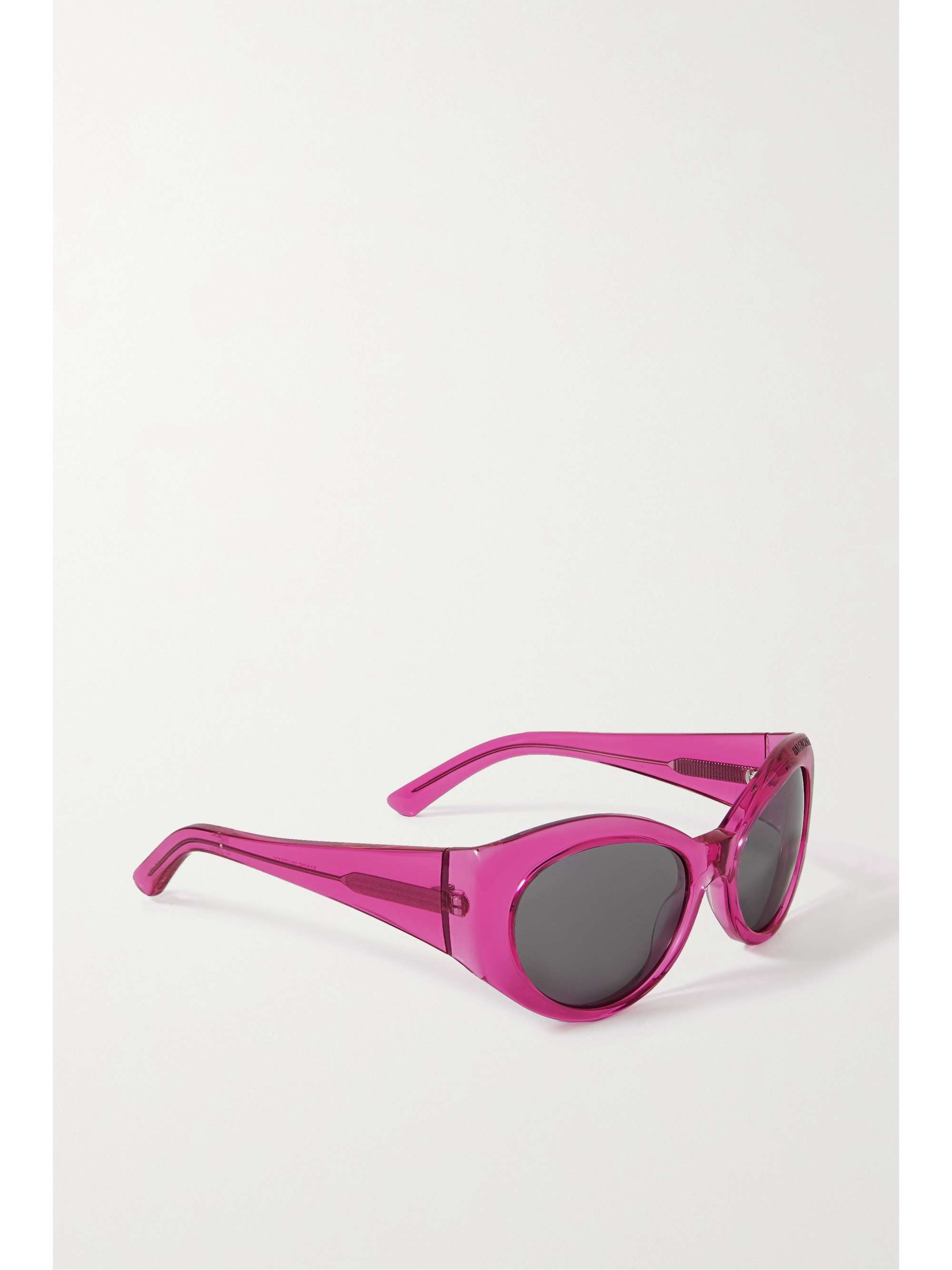BALENCIAGA EYEWEAR Cat-eye printed acetate sunglasses
