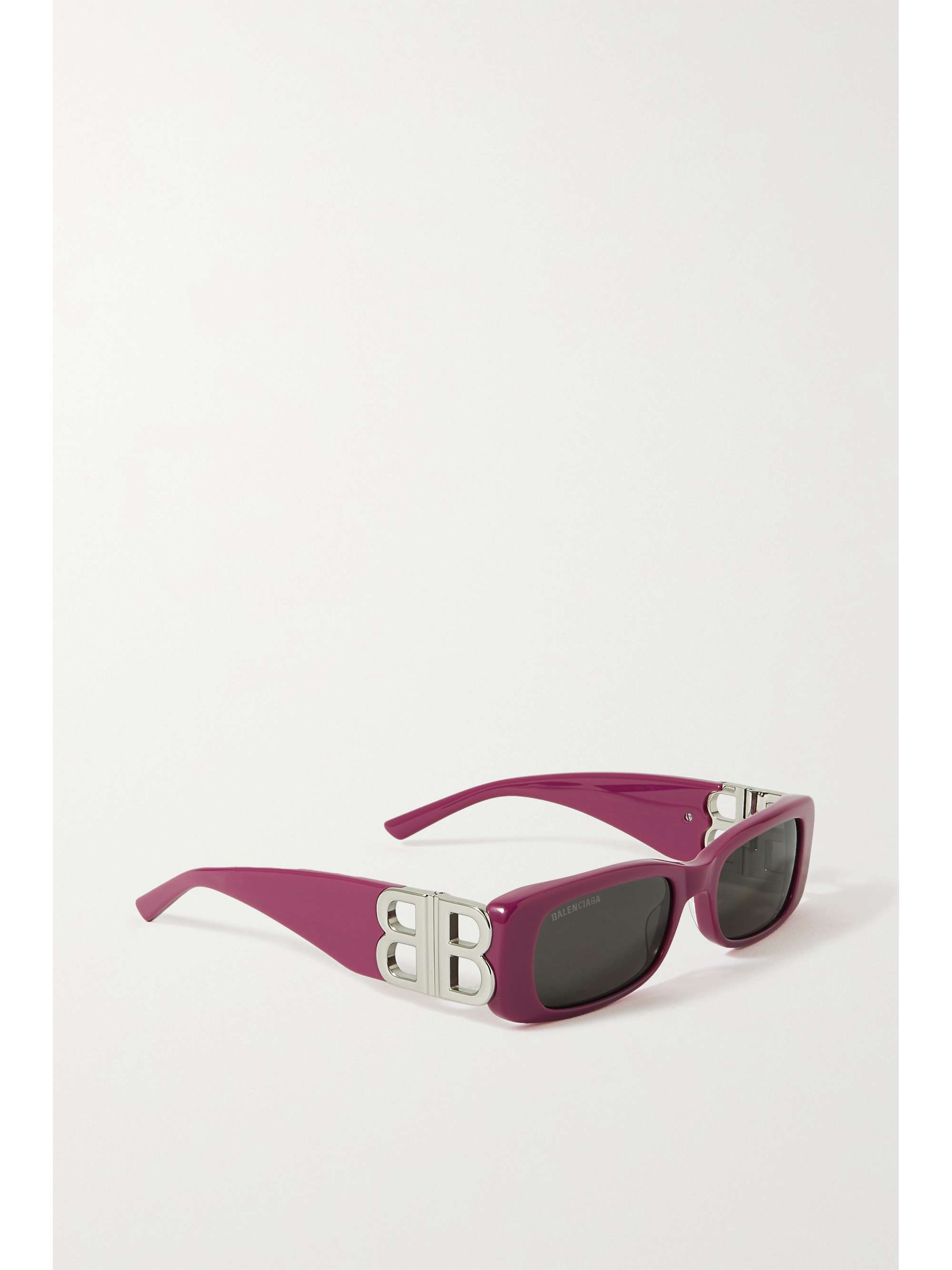 BALENCIAGA EYEWEAR Dynasty BB rectangular-frame acetate sunglasses