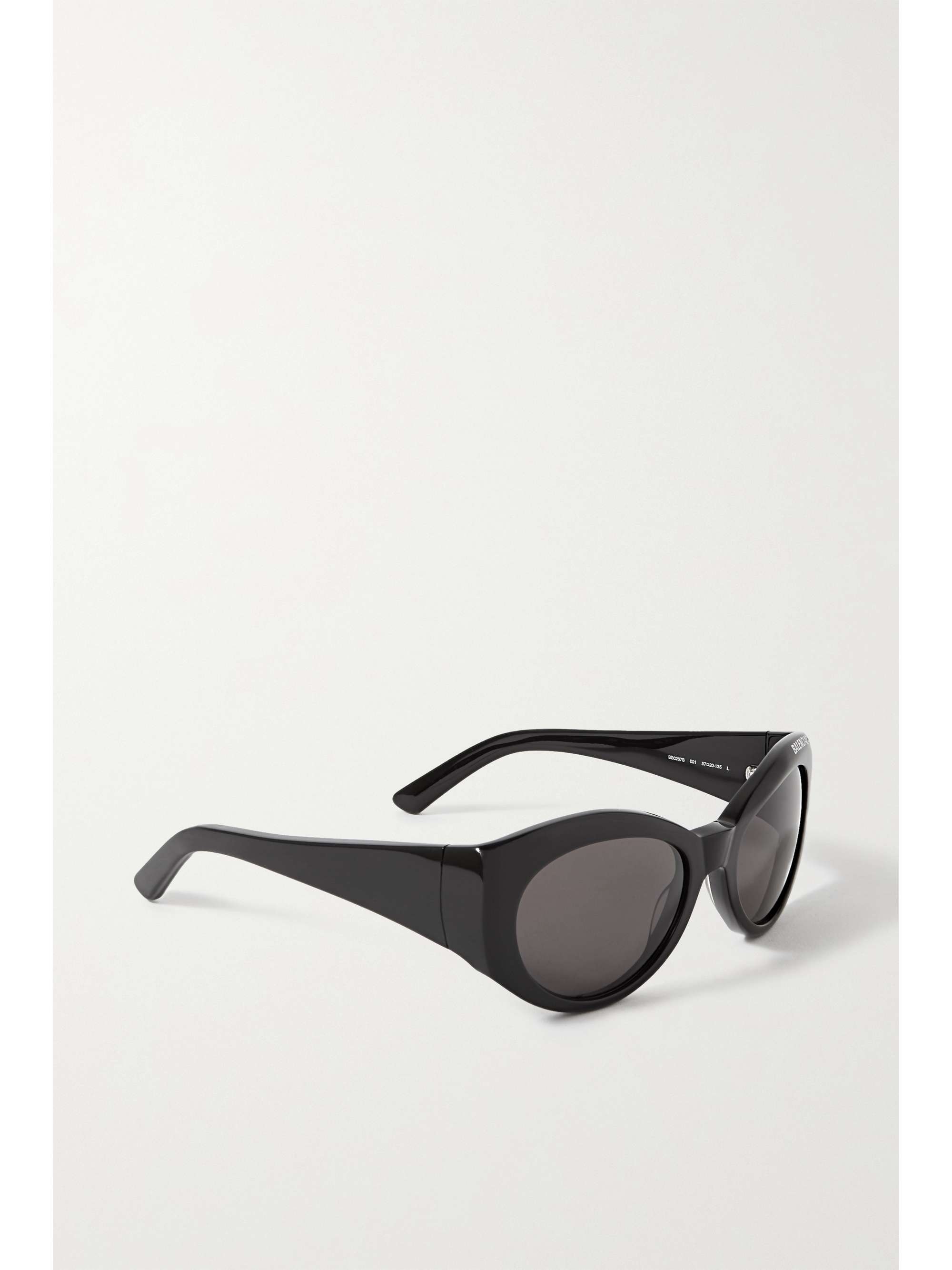 BALENCIAGA EYEWEAR Cateye printed acetate sunglasses NETAPORTER