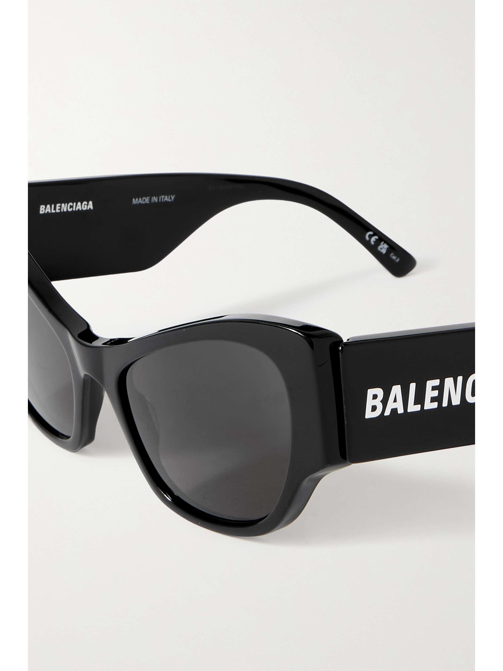 BALENCIAGA EYEWEAR Oversized cat-eye acetate sunglasses