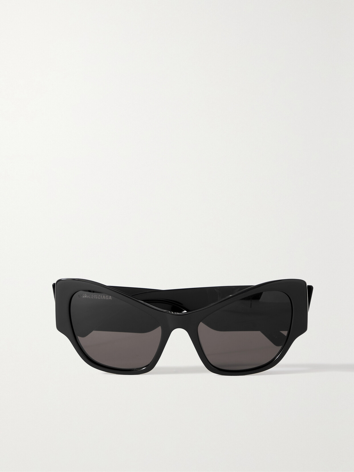 Balenciaga Eyewear - Oversized Cat-eye Acetate Sunglasses - Black