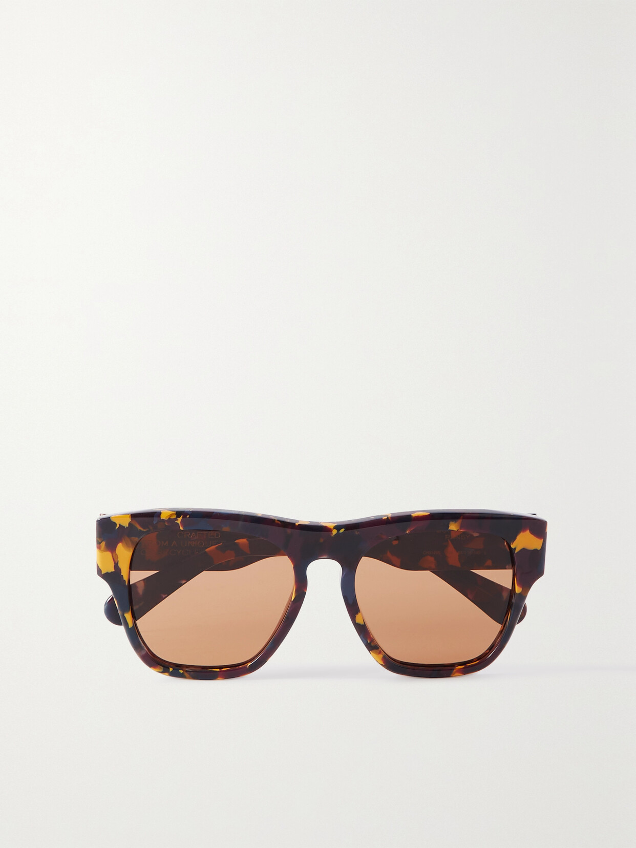 Chloé + Net Sustain Gayia Oversized Square-frame Tortoiseshell Recycled-acetate Sunglasses