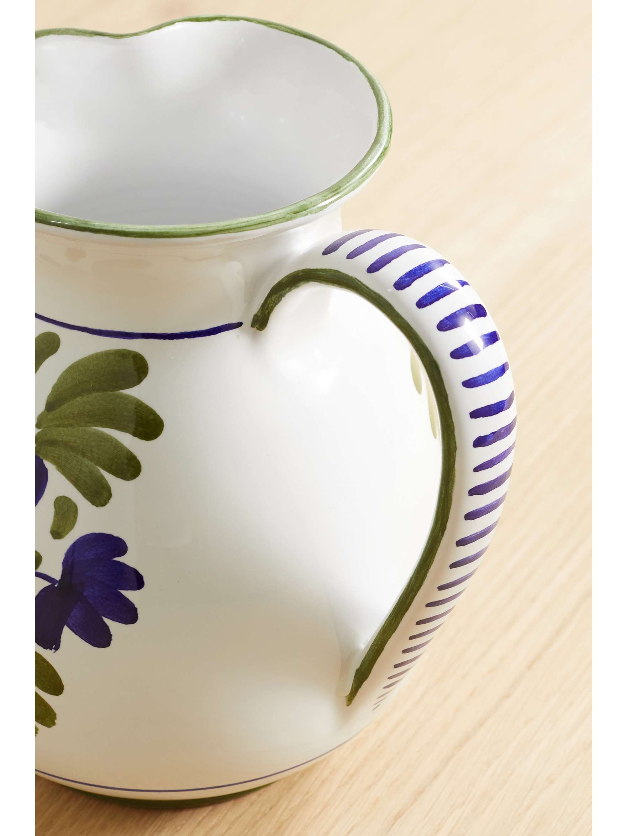 CABANA Blossom painted ceramic jug